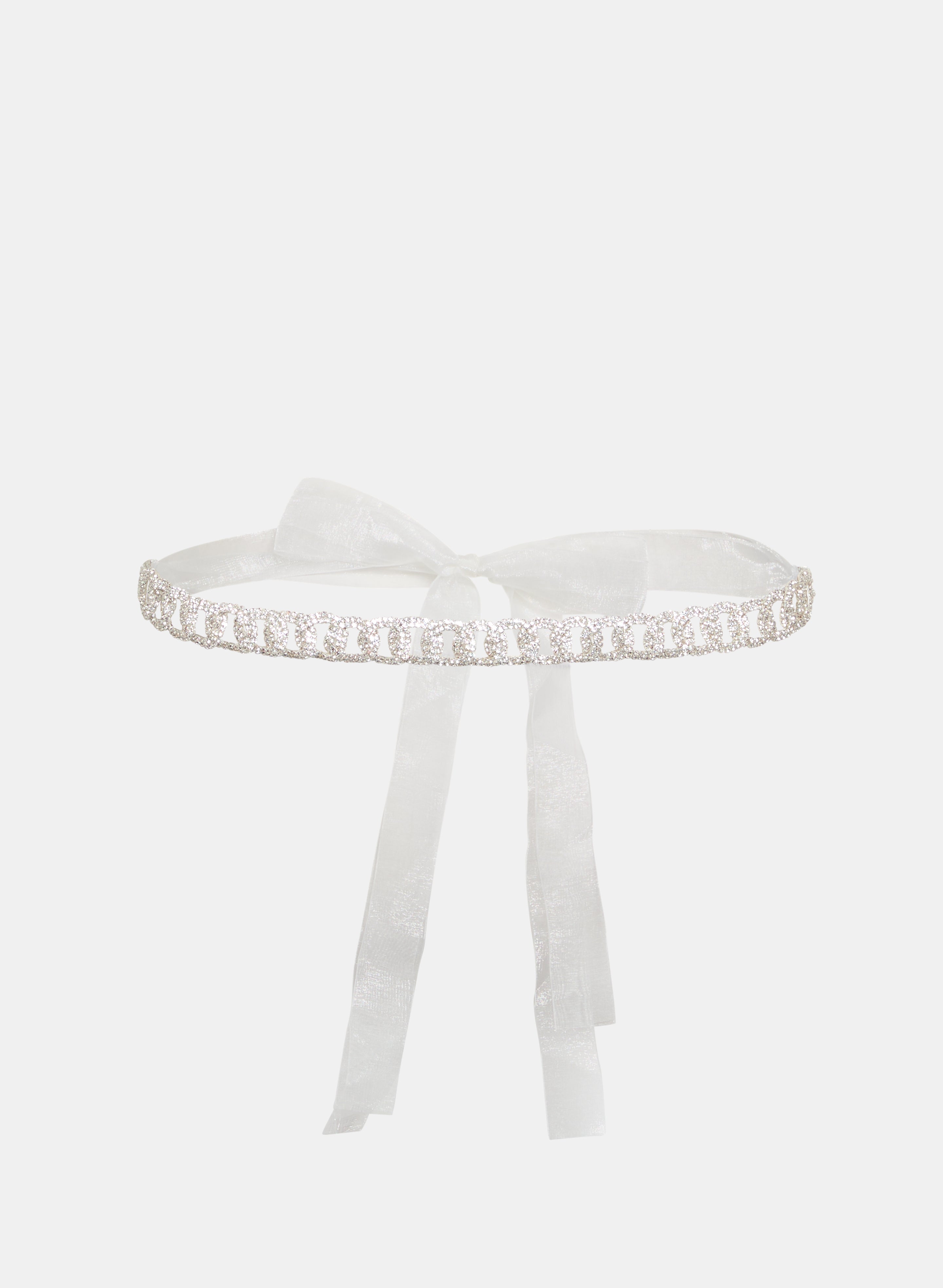 Crystal & Ribbon Belt
