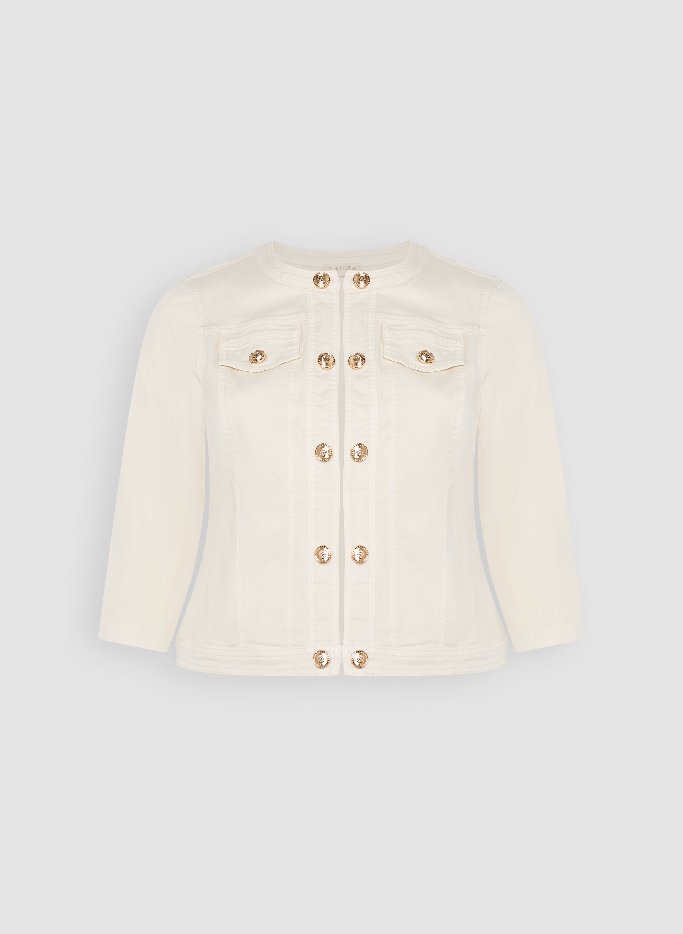 3/4 Sleeve Jean Jacket