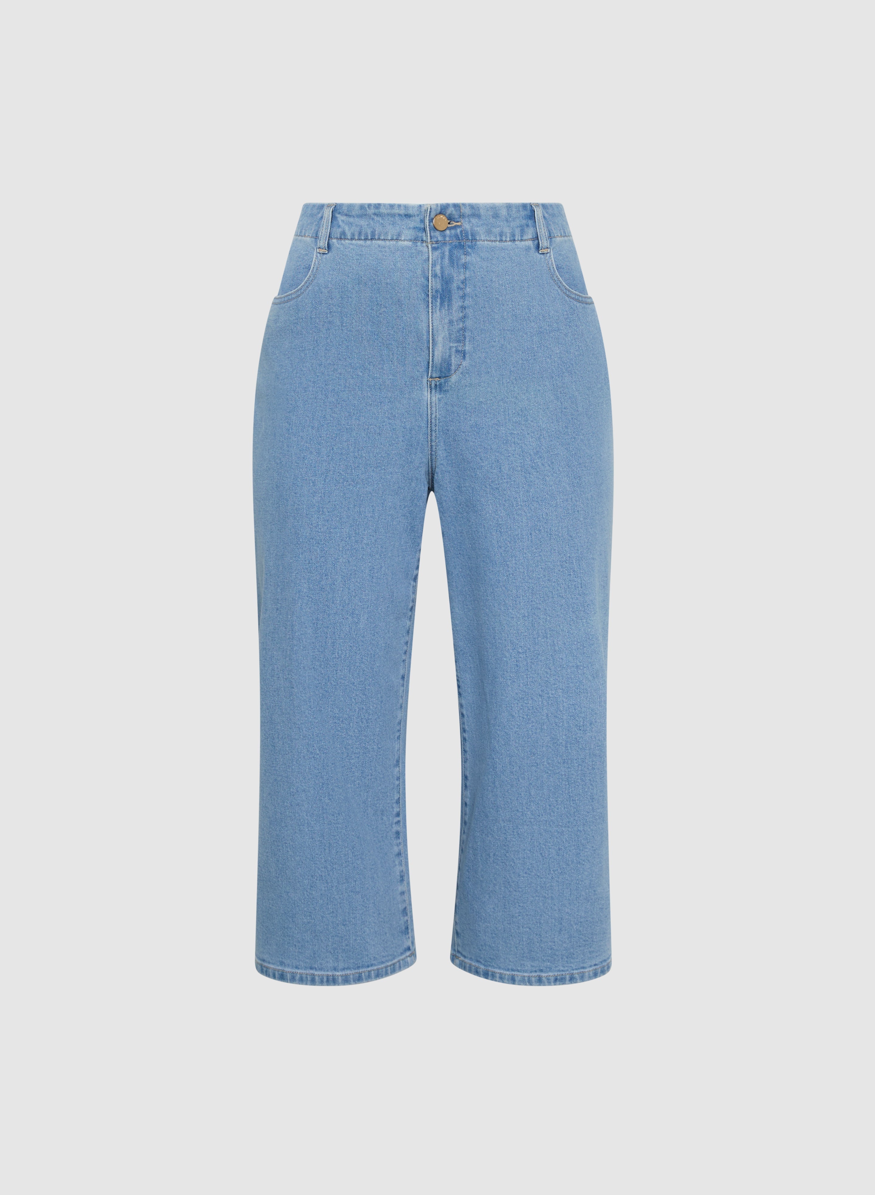 Cropped Wide-Leg Jeans