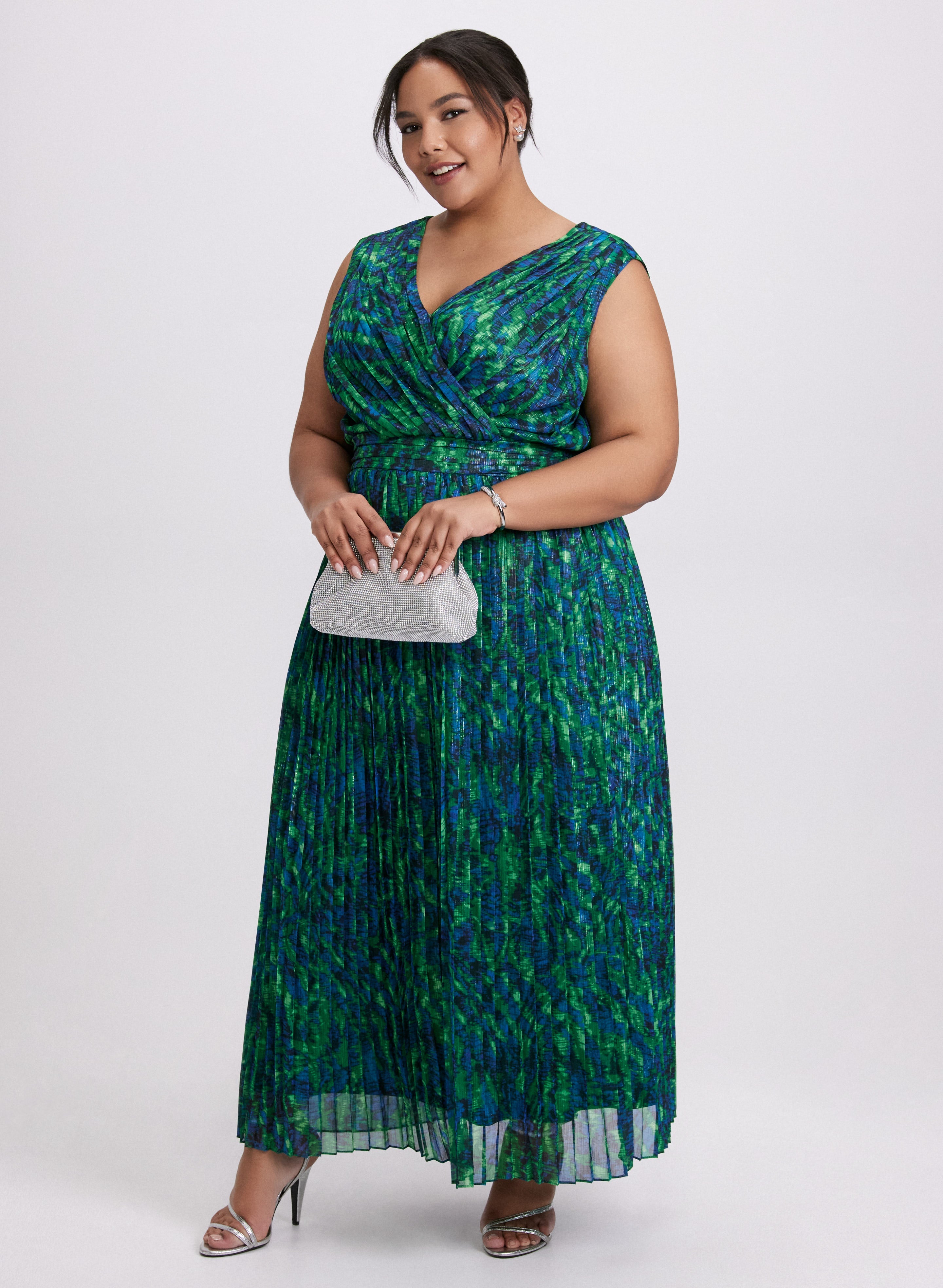 Chiffon Abstract Print Dress