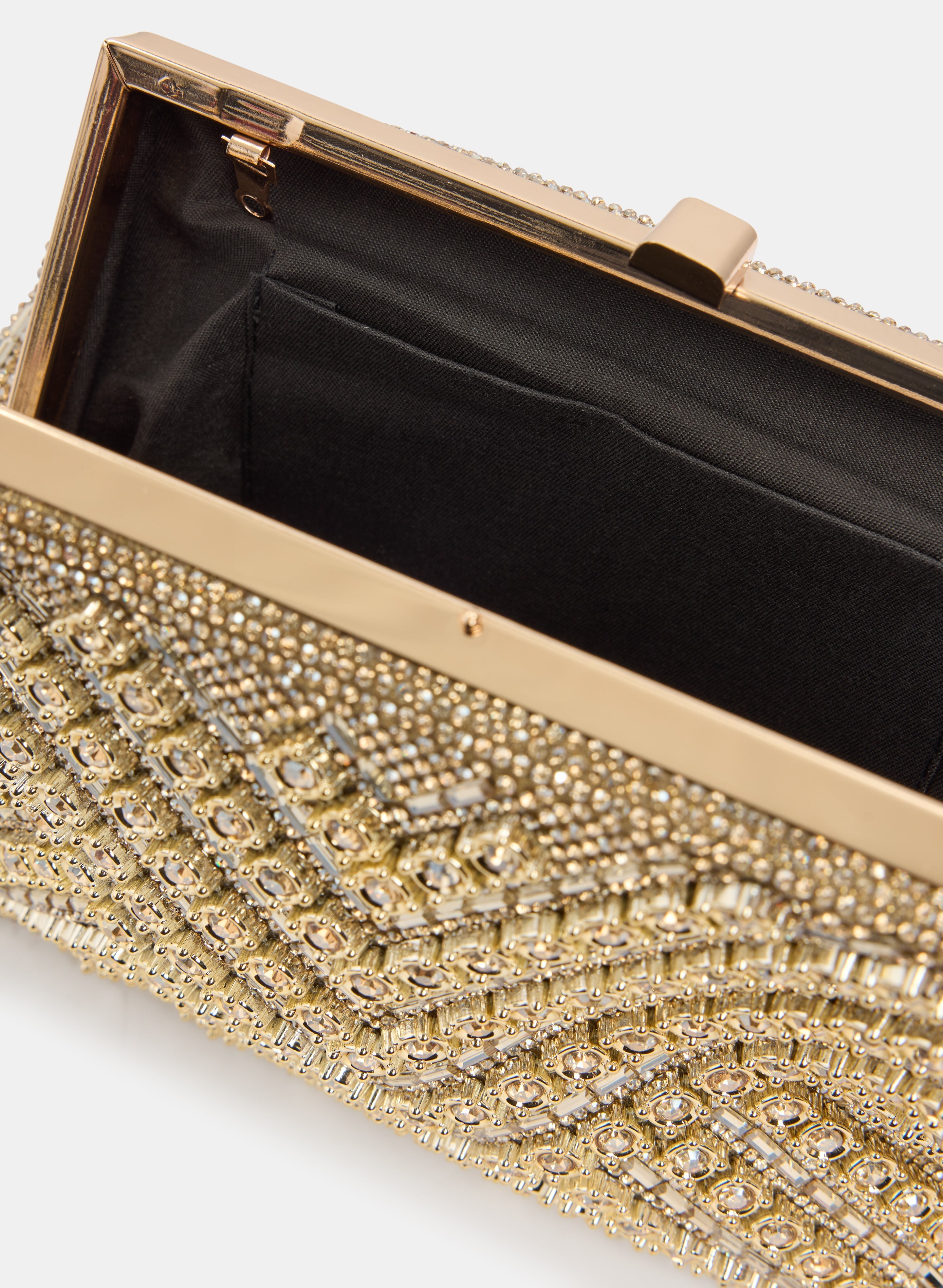 Crystal Baguette Clutch