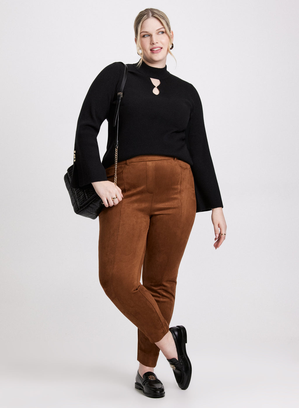 Chloe Vegan Suede Leggings - Regular