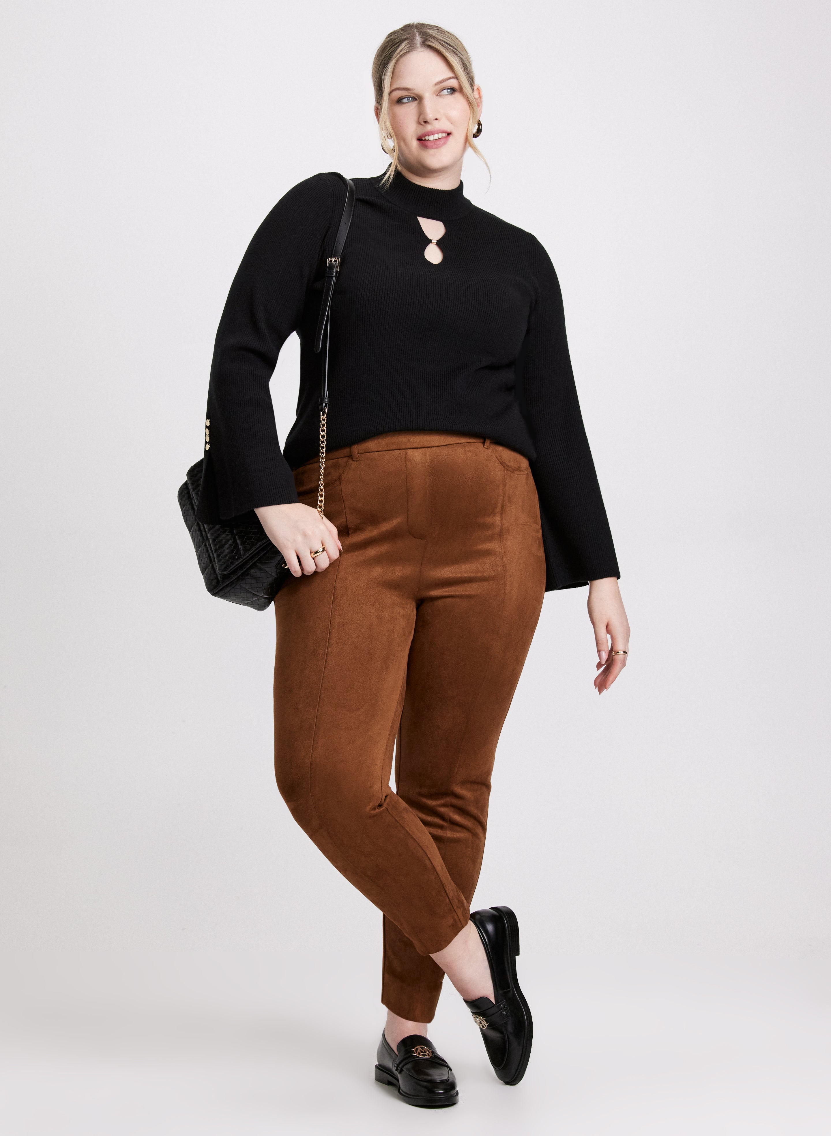 Chloe Vegan Suede Leggings - Regular