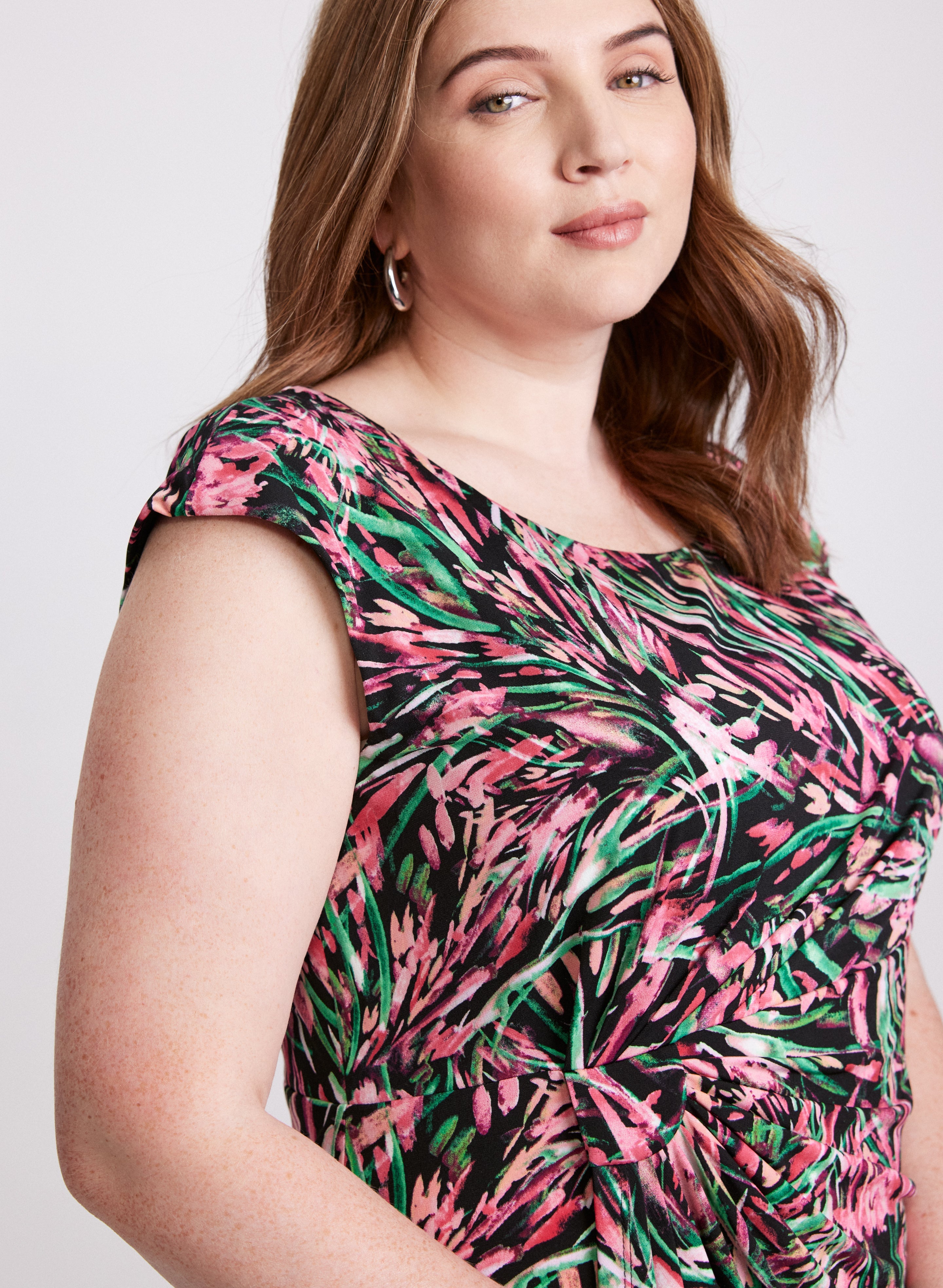 Abstract Draped Dress