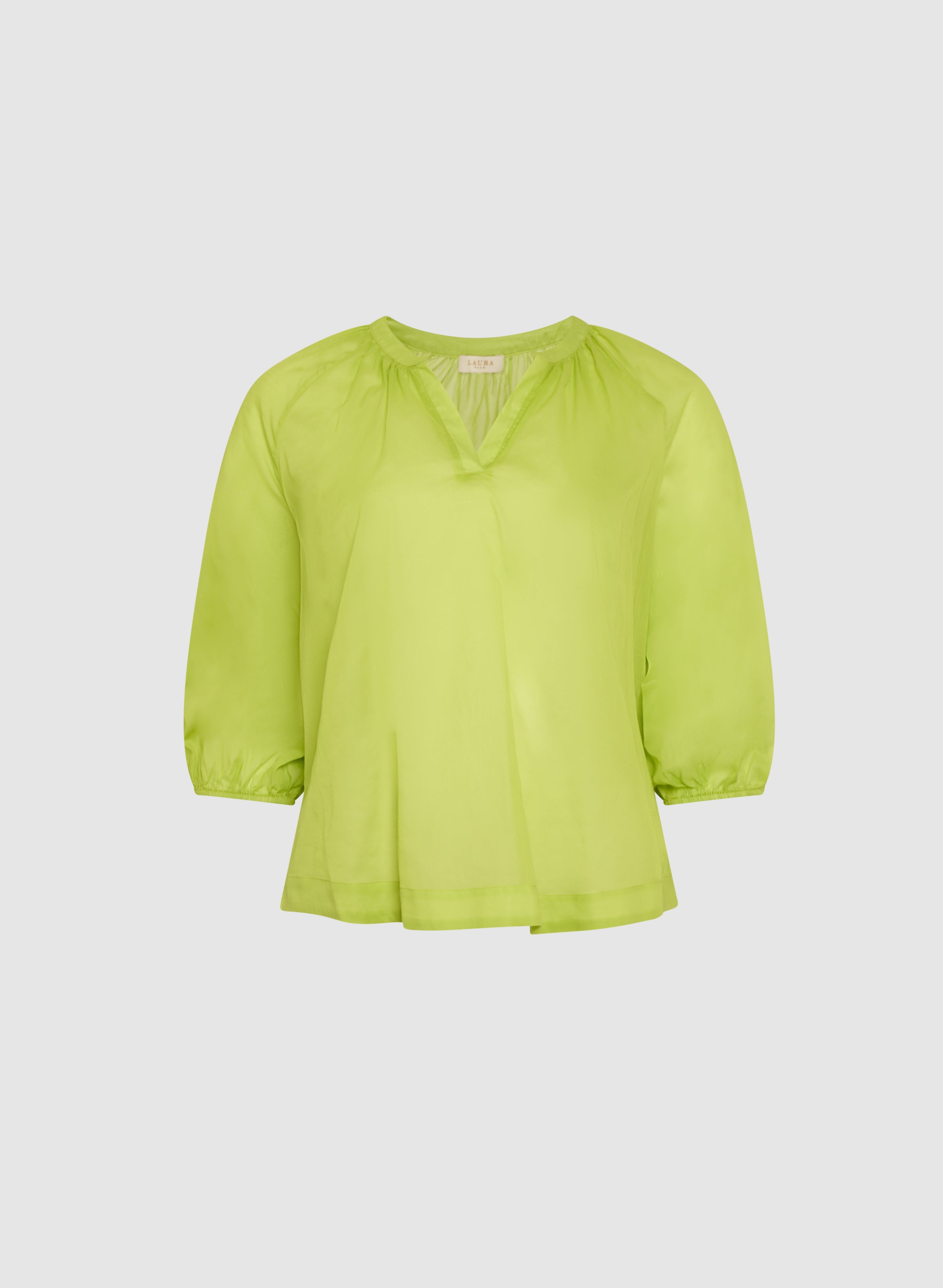 Cotton Split Neck Blouse