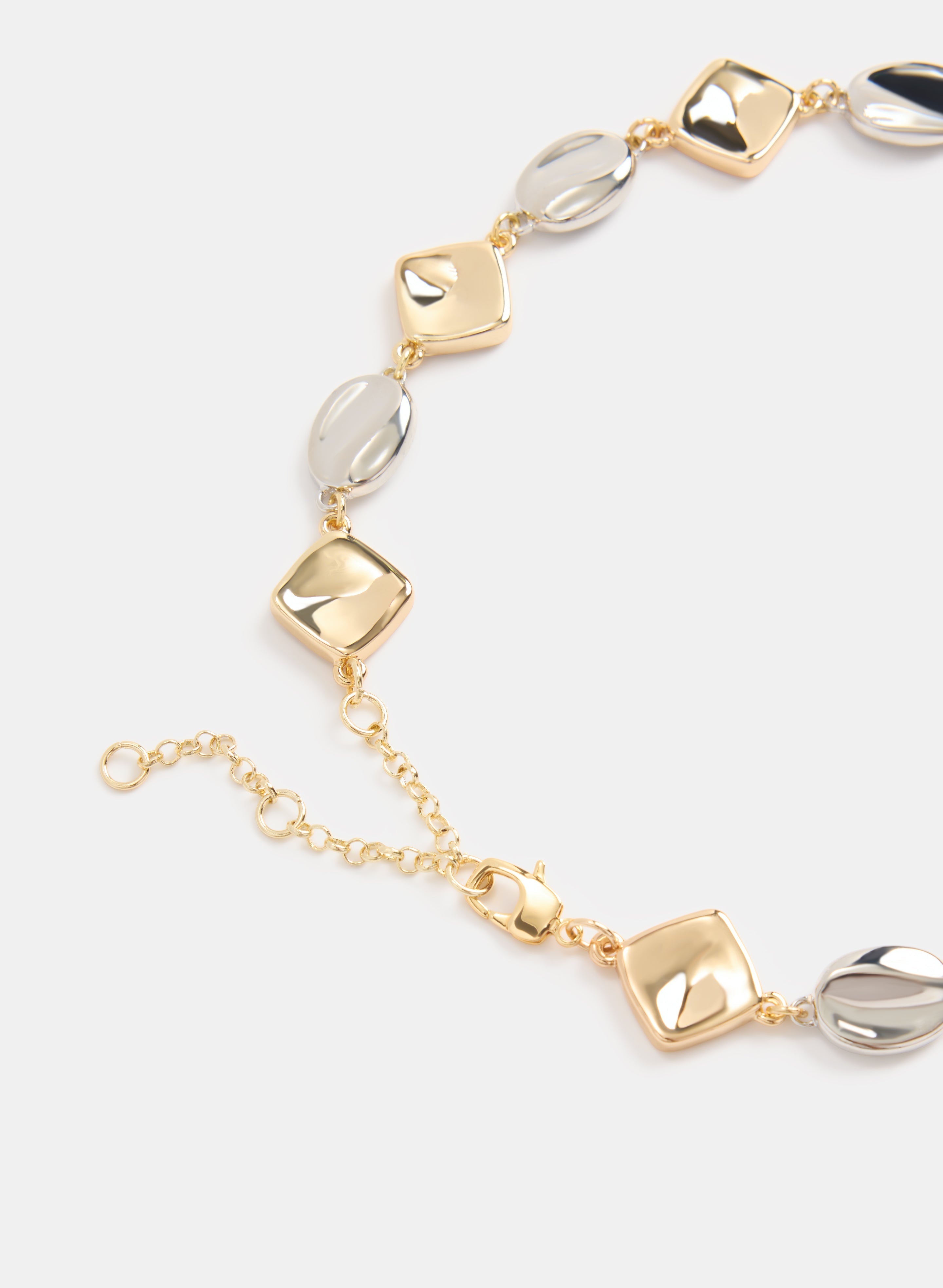 2-Tone Geometric Necklace