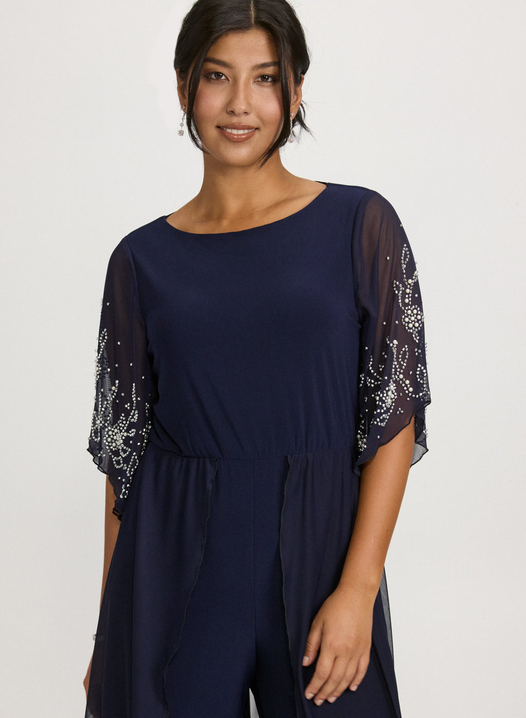 Cocktail 3/4 Sleeve Boat Neck