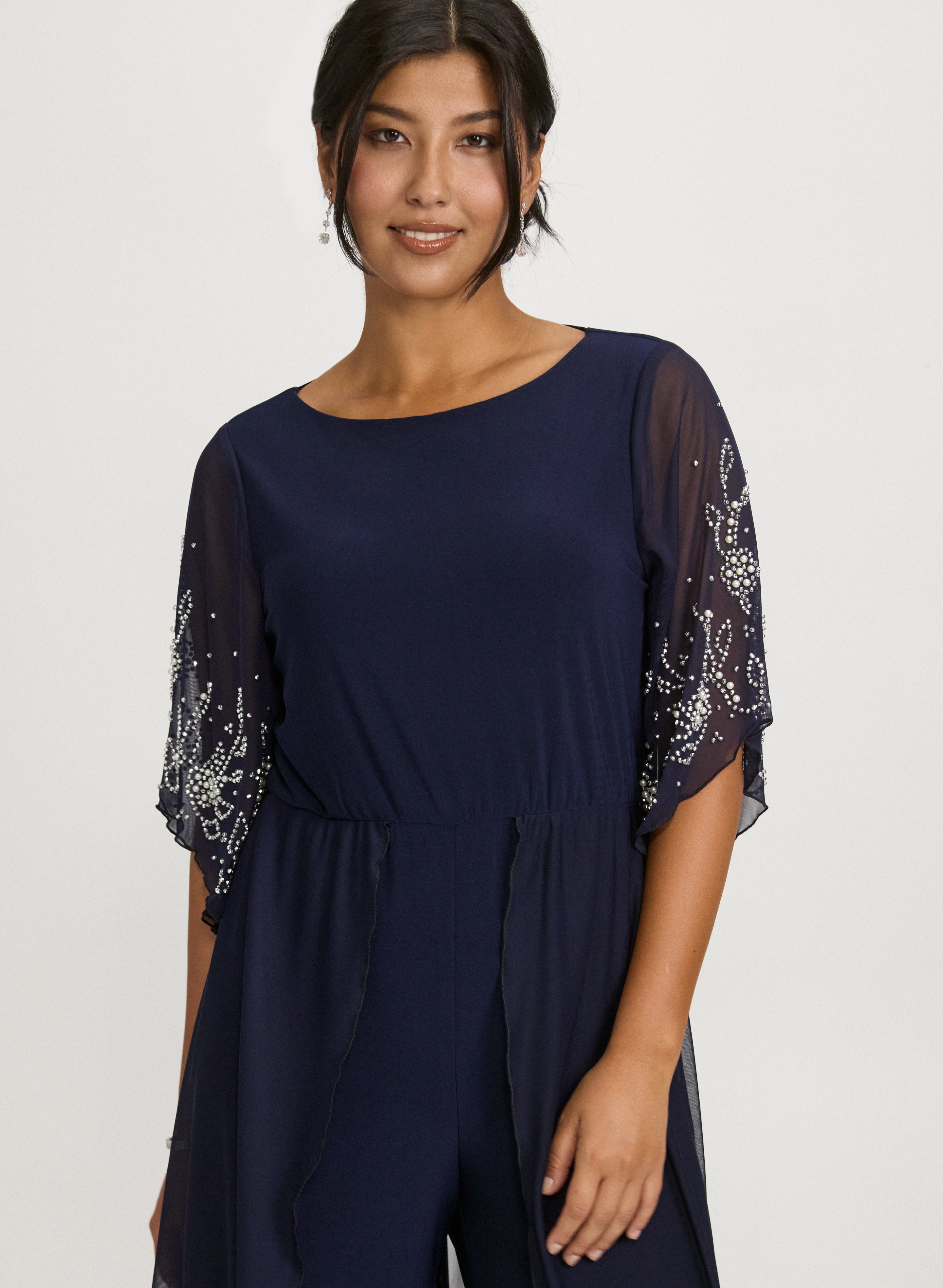 Cocktail 3/4 Sleeve Boat Neck