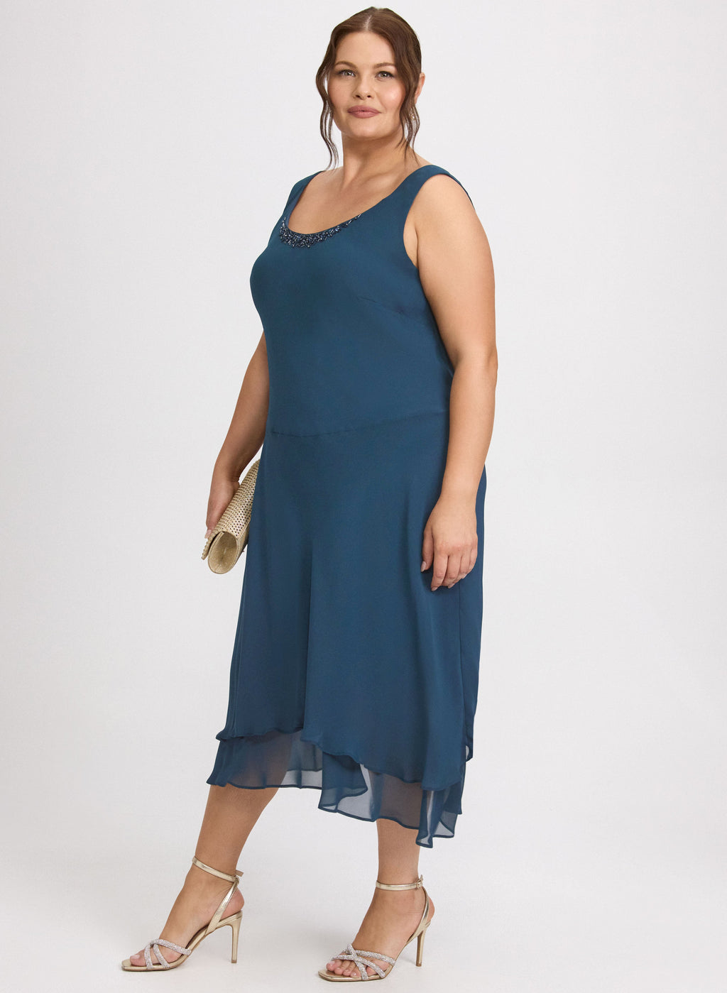 Beaded Dress & Jacket Set