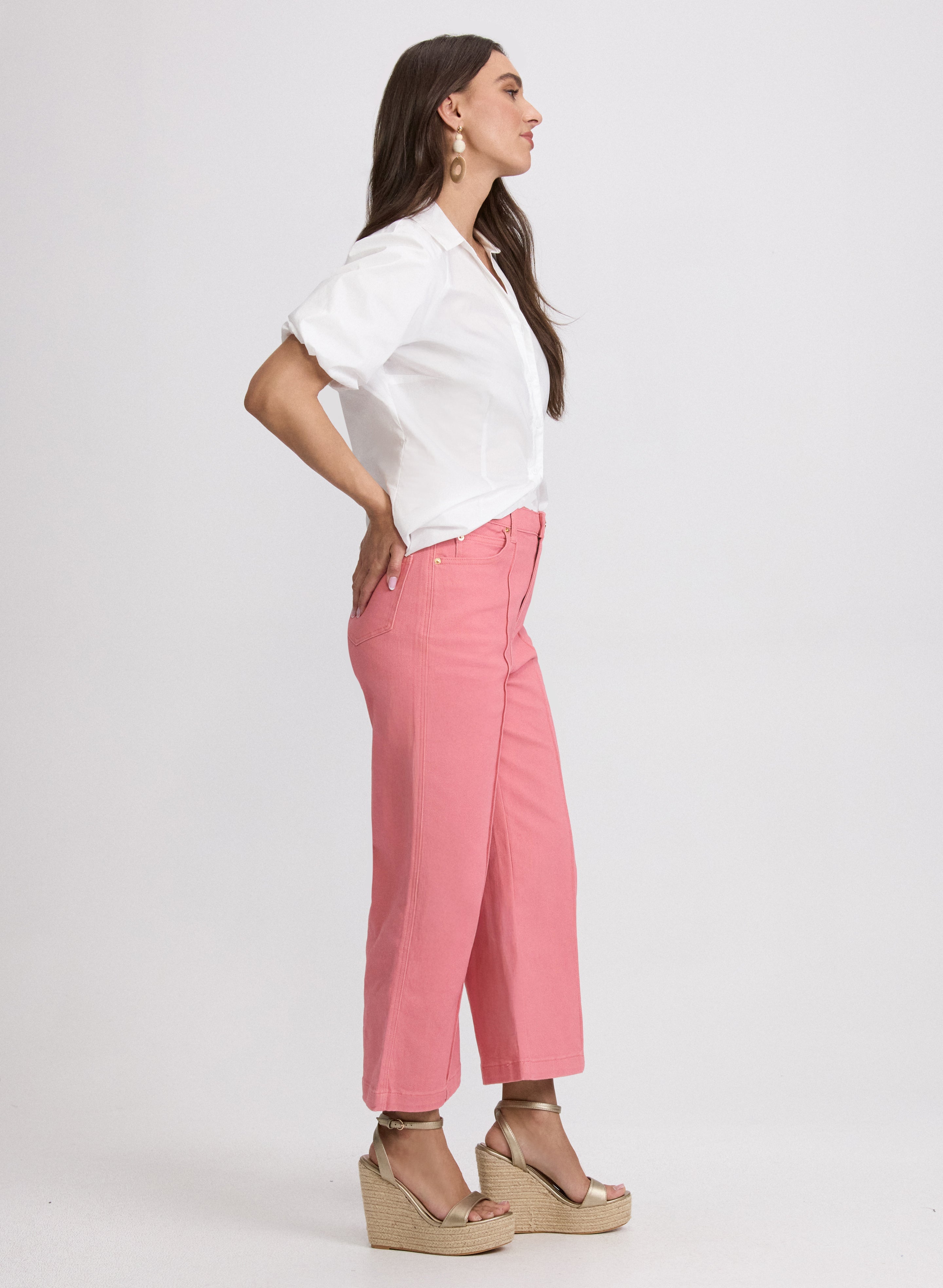 Cropped Flare-Leg Jeans