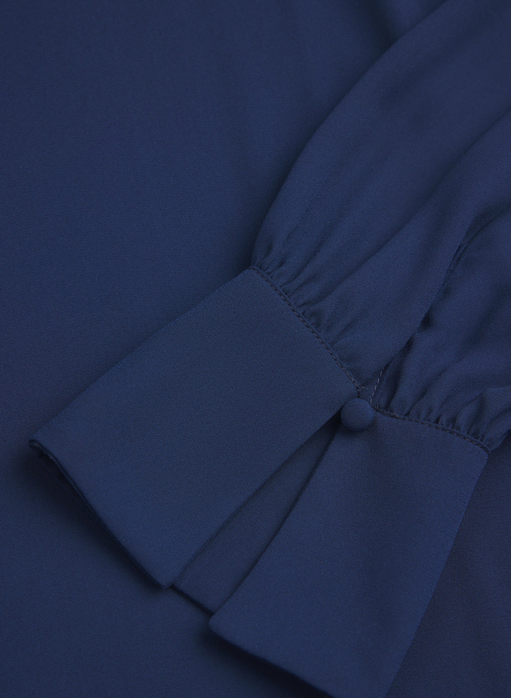 Crepe Keyhole Blouse