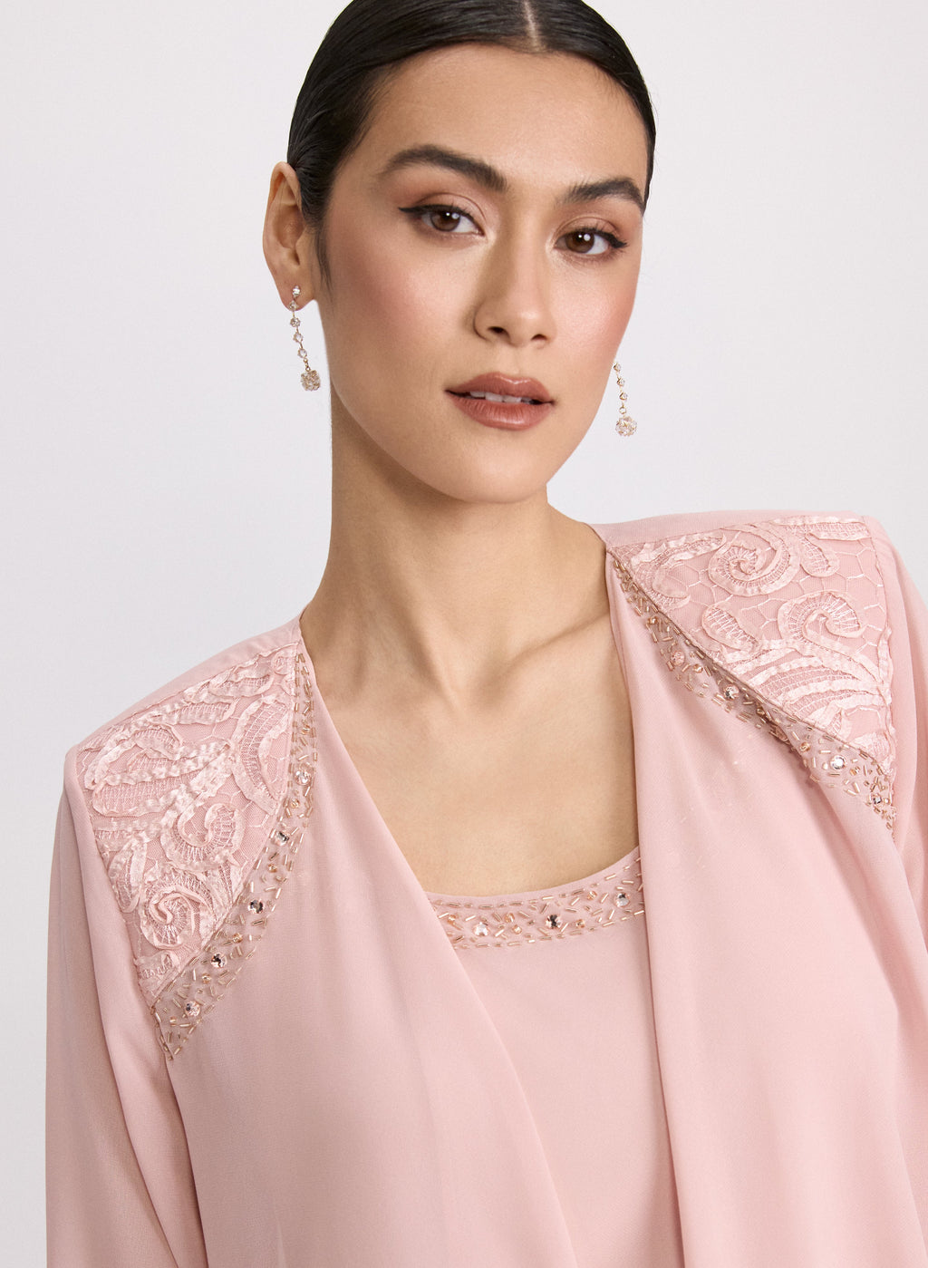 Chiffon Dress & Jacket Set