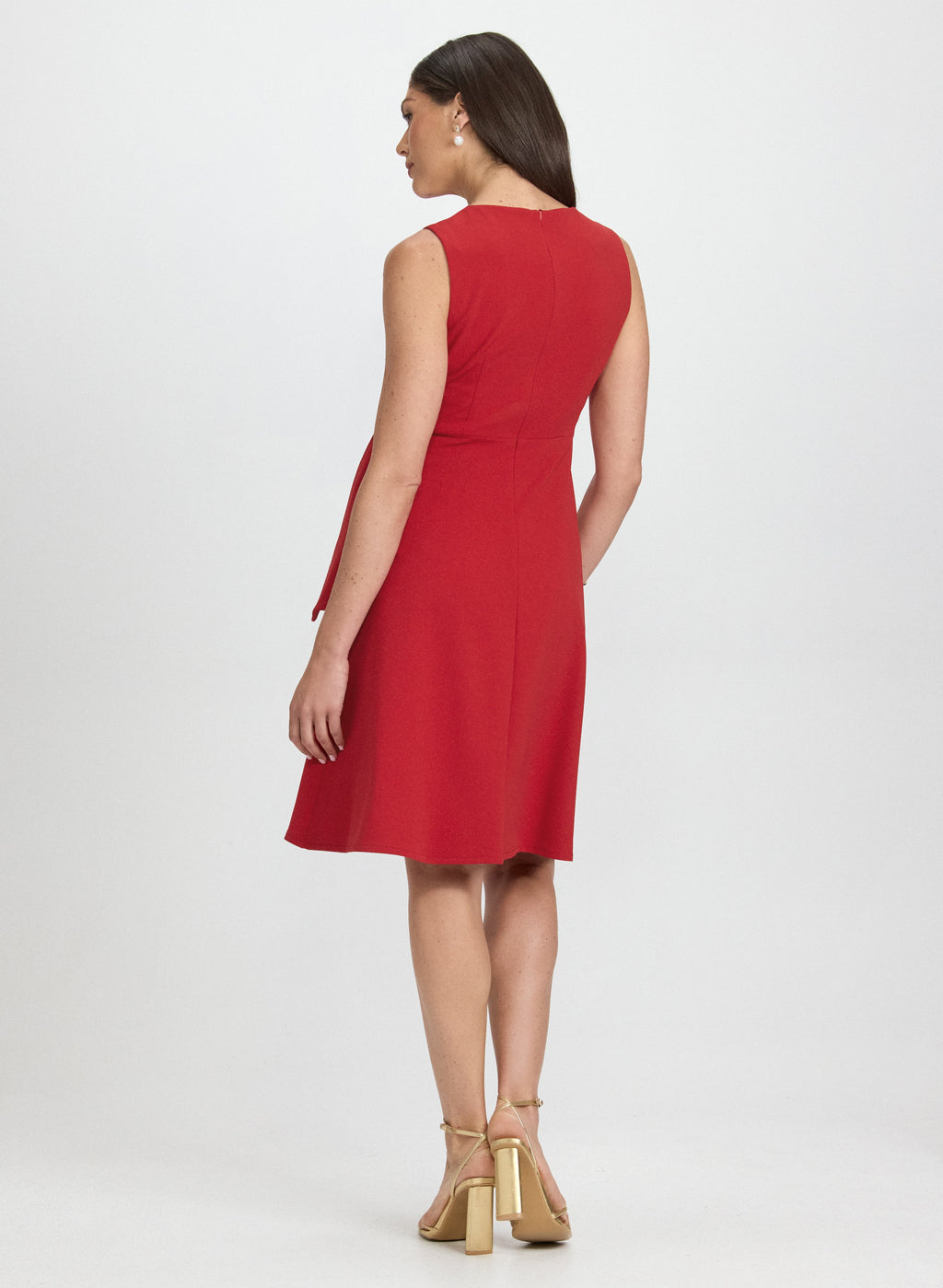 Crystal Buckle Embellished Dress