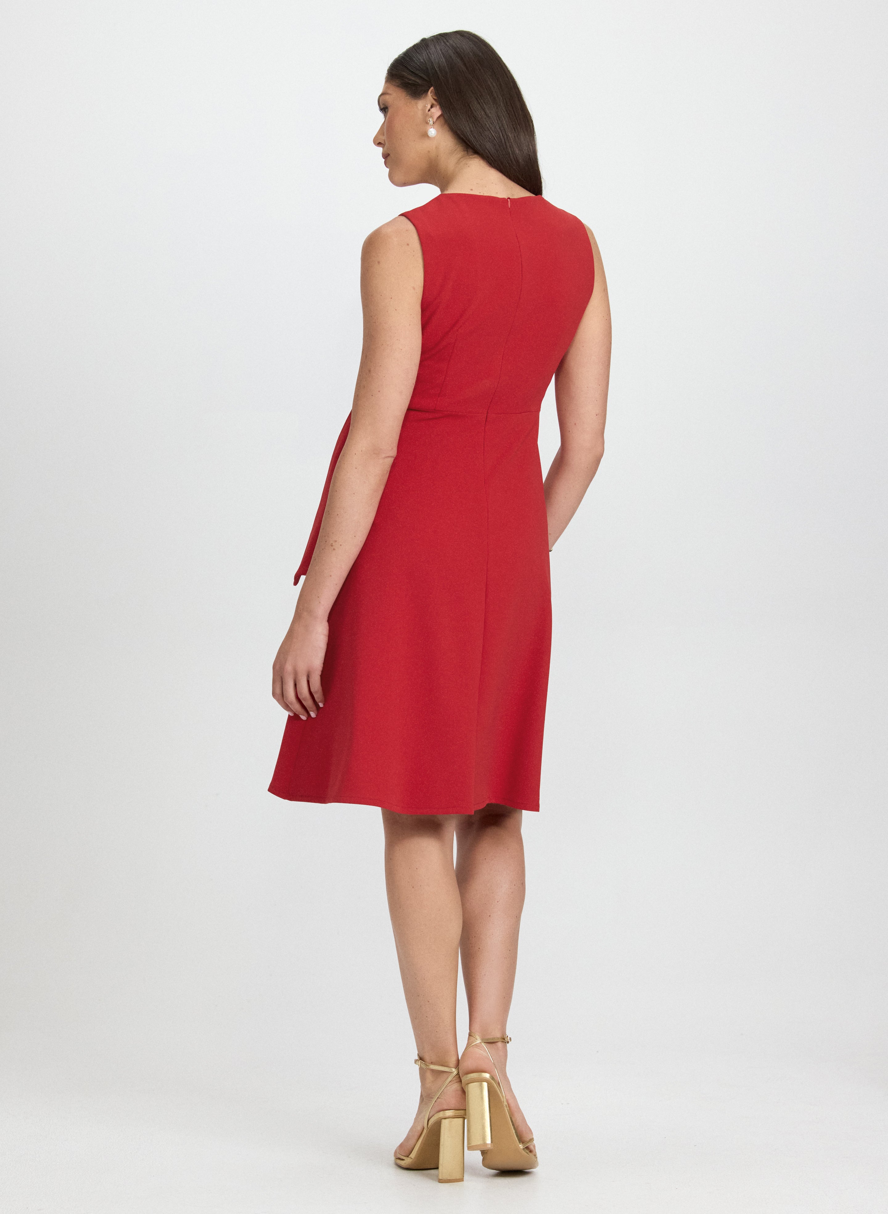 Crystal Buckle Embellished Dress