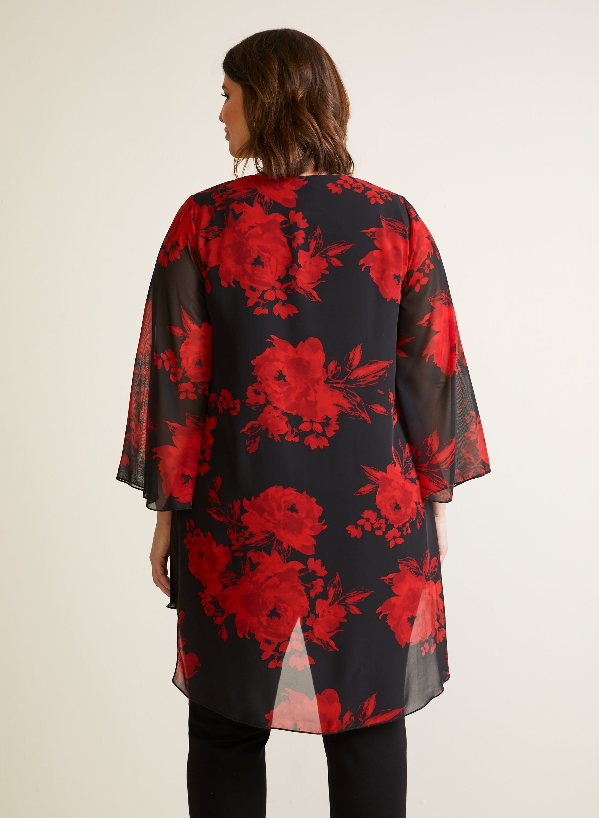 Compli K - Floral Print Tunic Blouse
