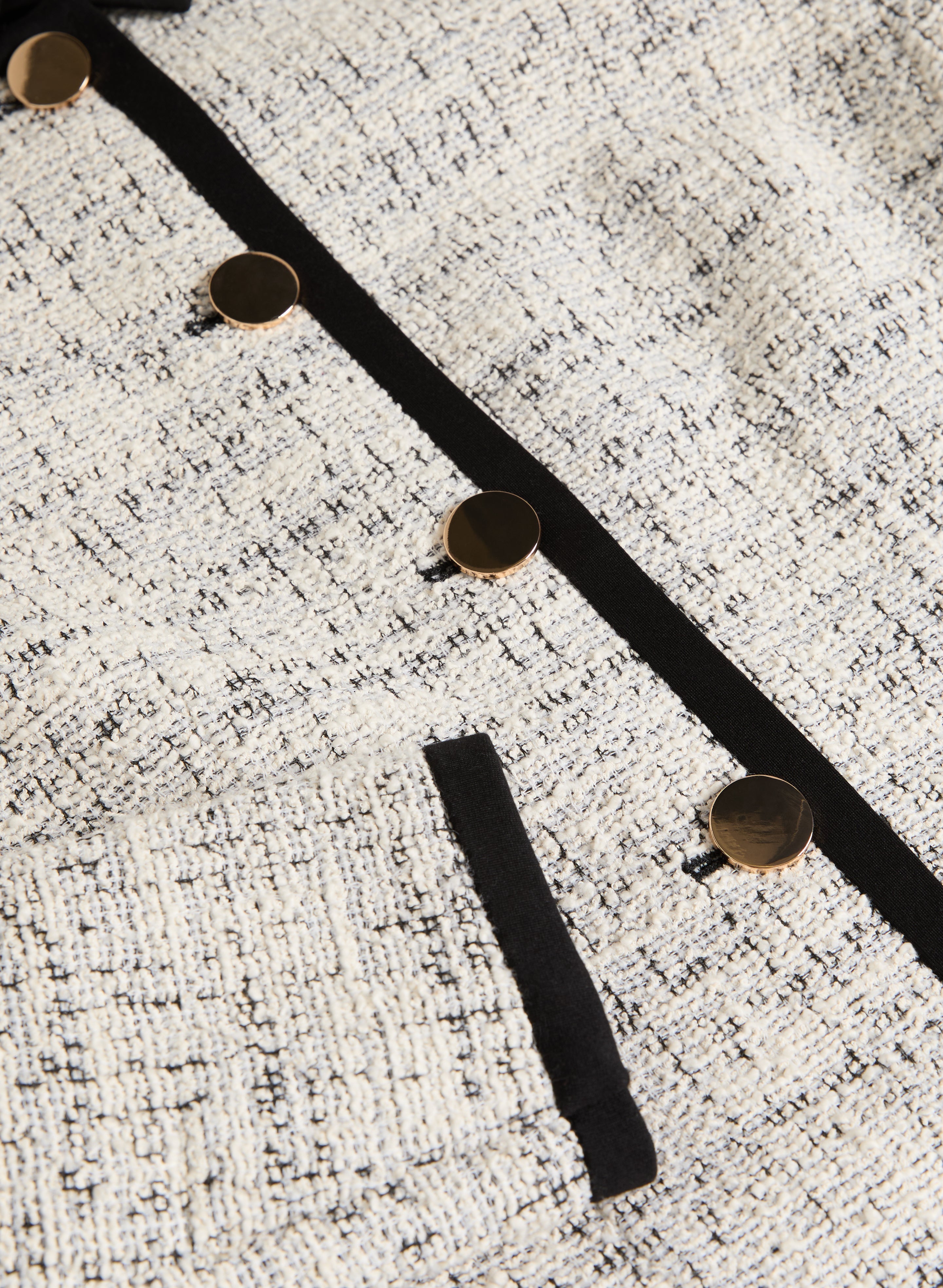 Contrast Tweed Jacket