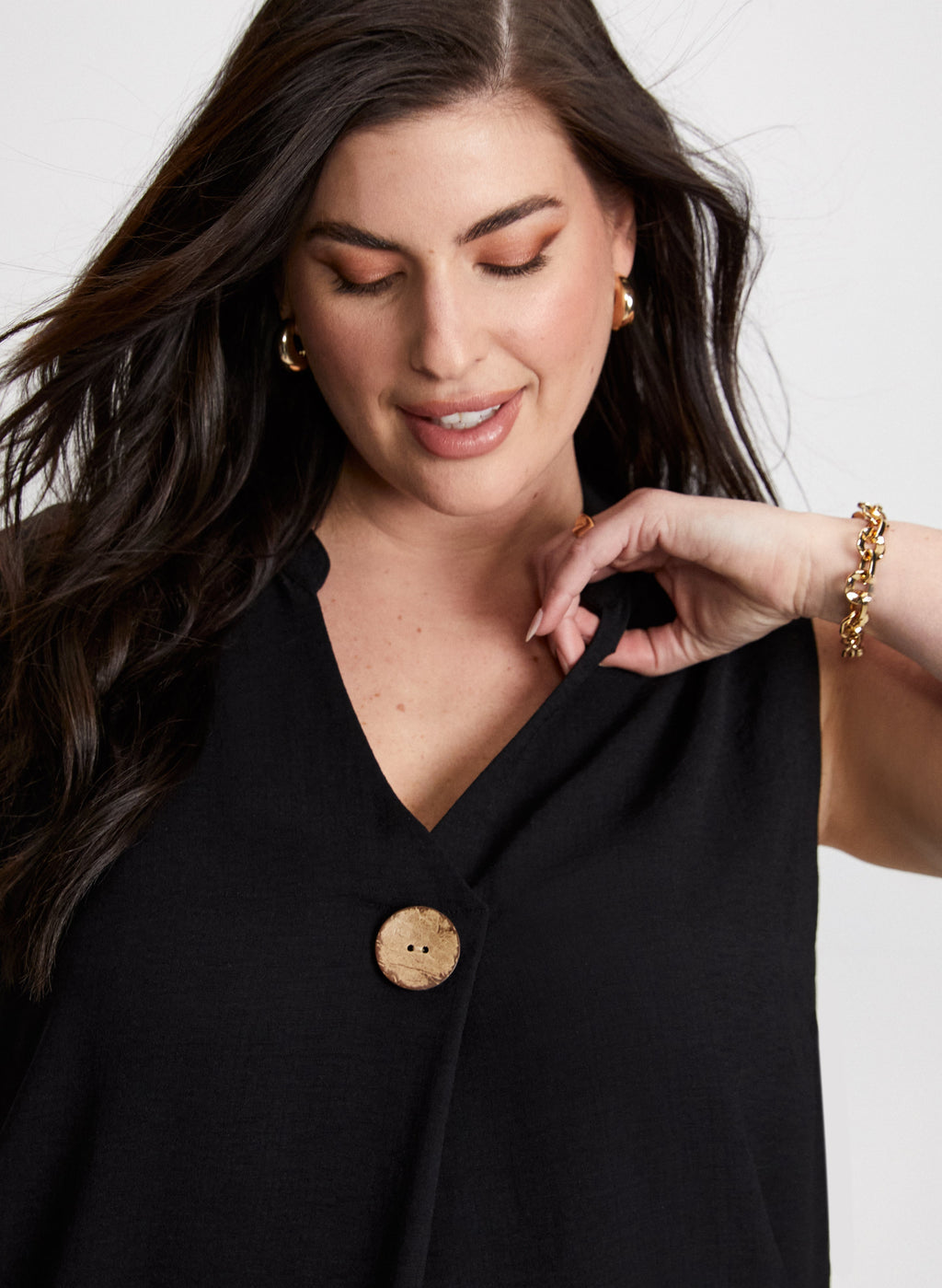 Decorative Button Dress