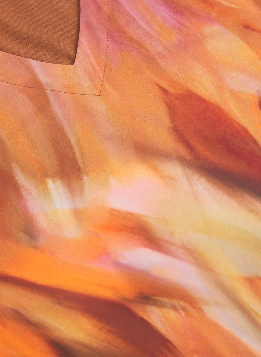 Abstract Cap Sleeve Top