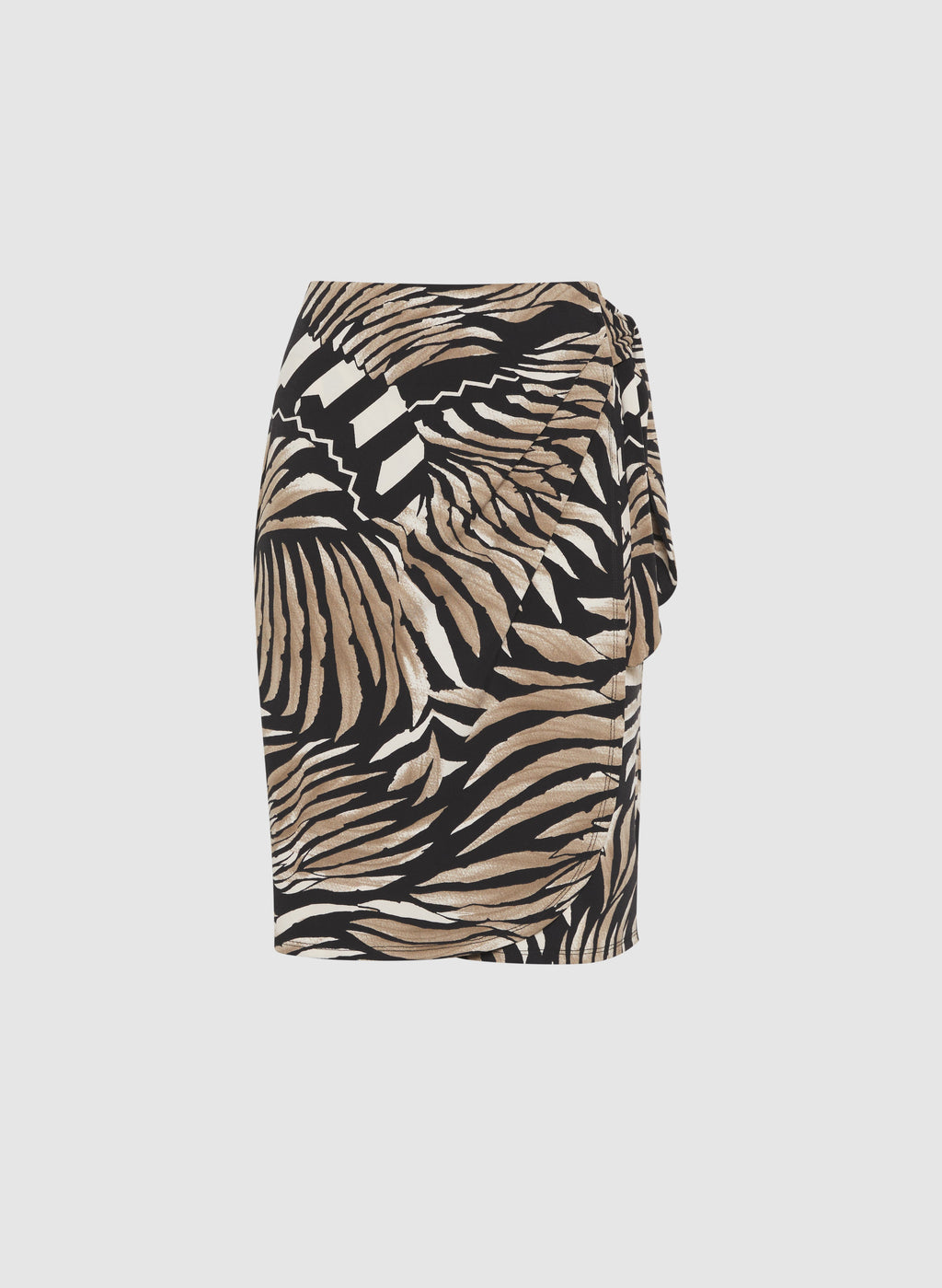 Abstract Print Pencil Skirt