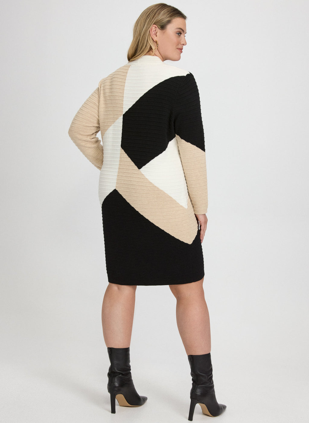 Colour Block Knit Dress