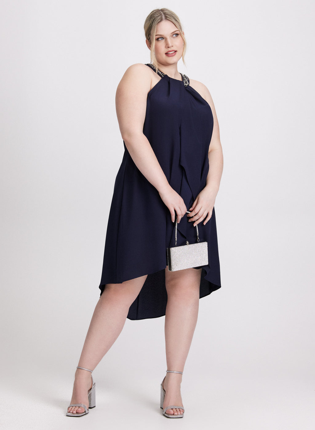 Beaded Halter Neck Dress