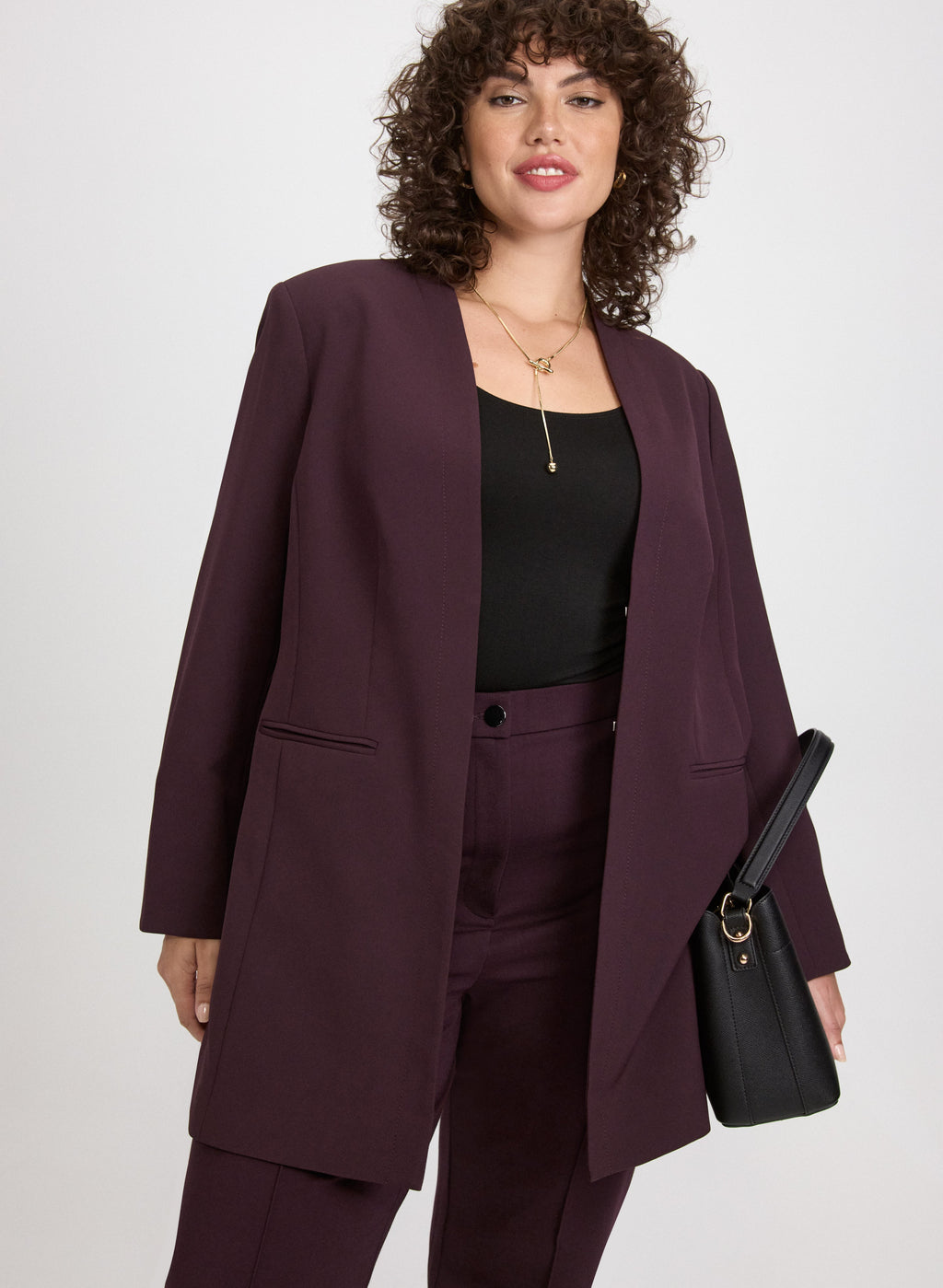 Belted Longline Blazer