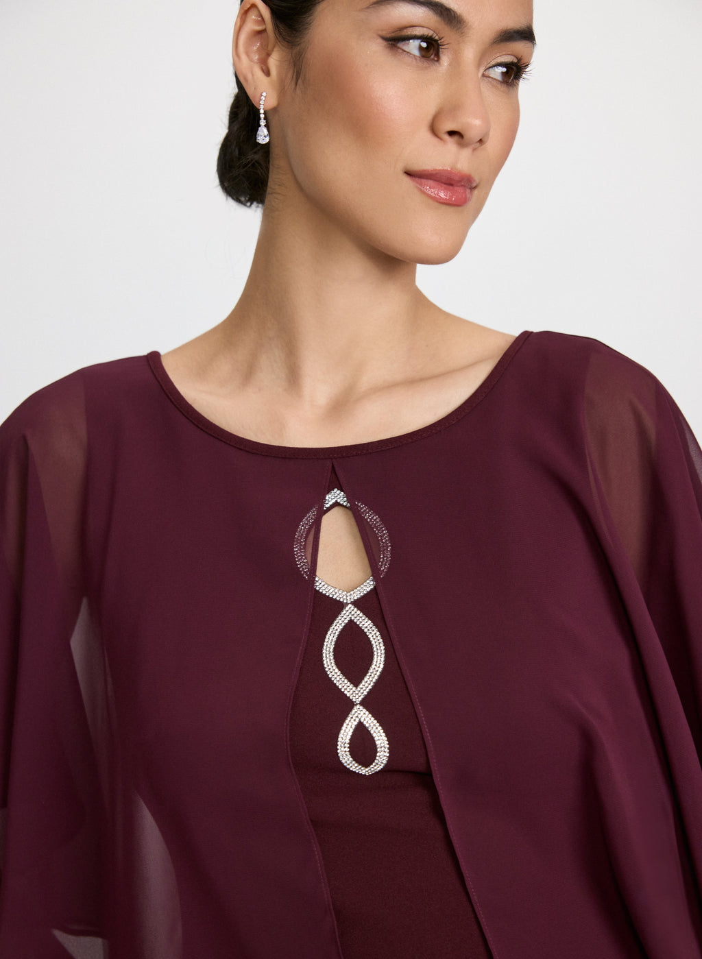 Capelet Overlay Dress