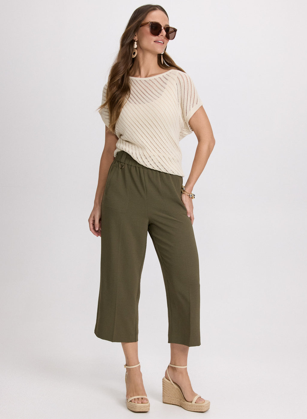 Crinkle Crepe Culottes