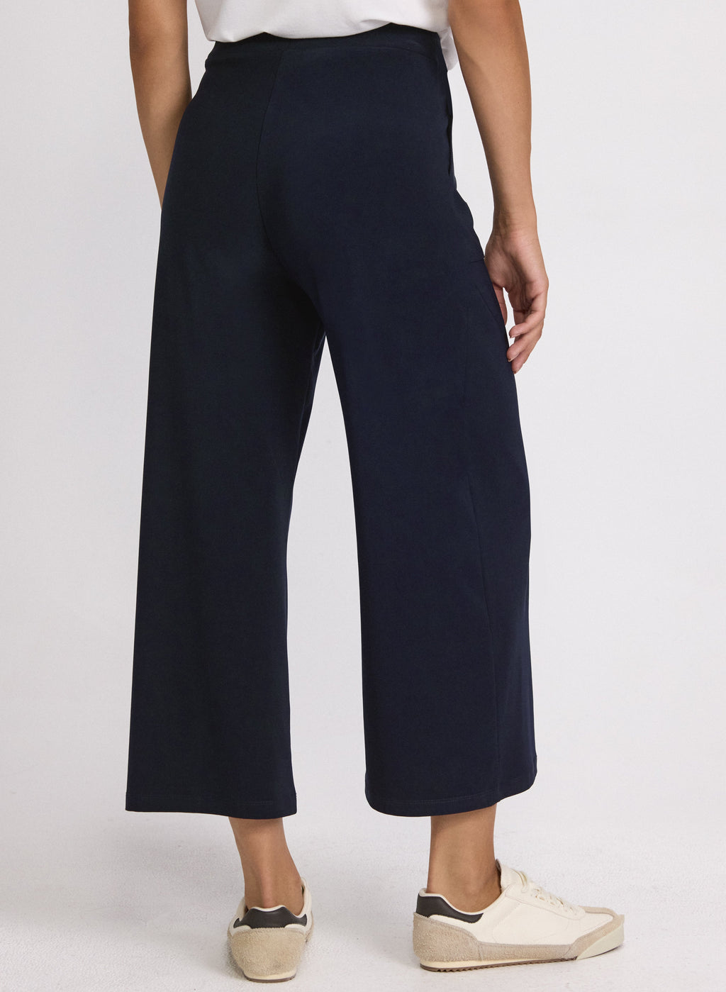 Cropped Pull-On Pants