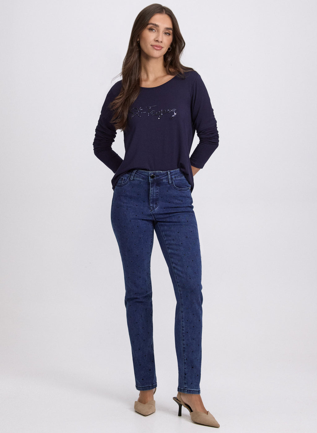 'St-Tropez' Long Sleeve T-Shirt