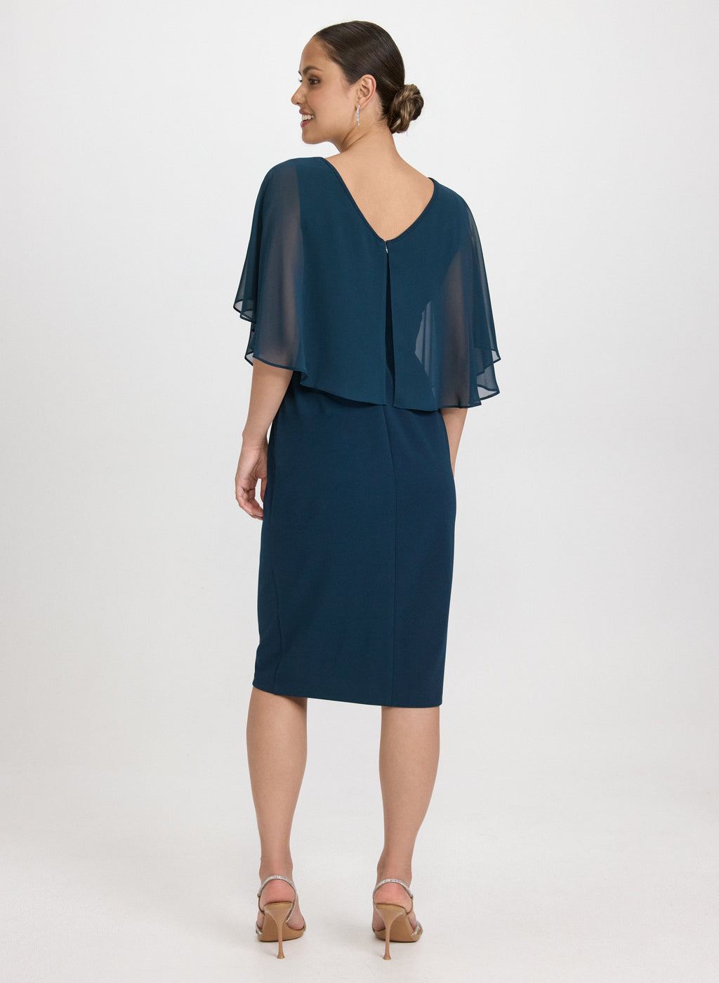 Capelet Overlay Dress