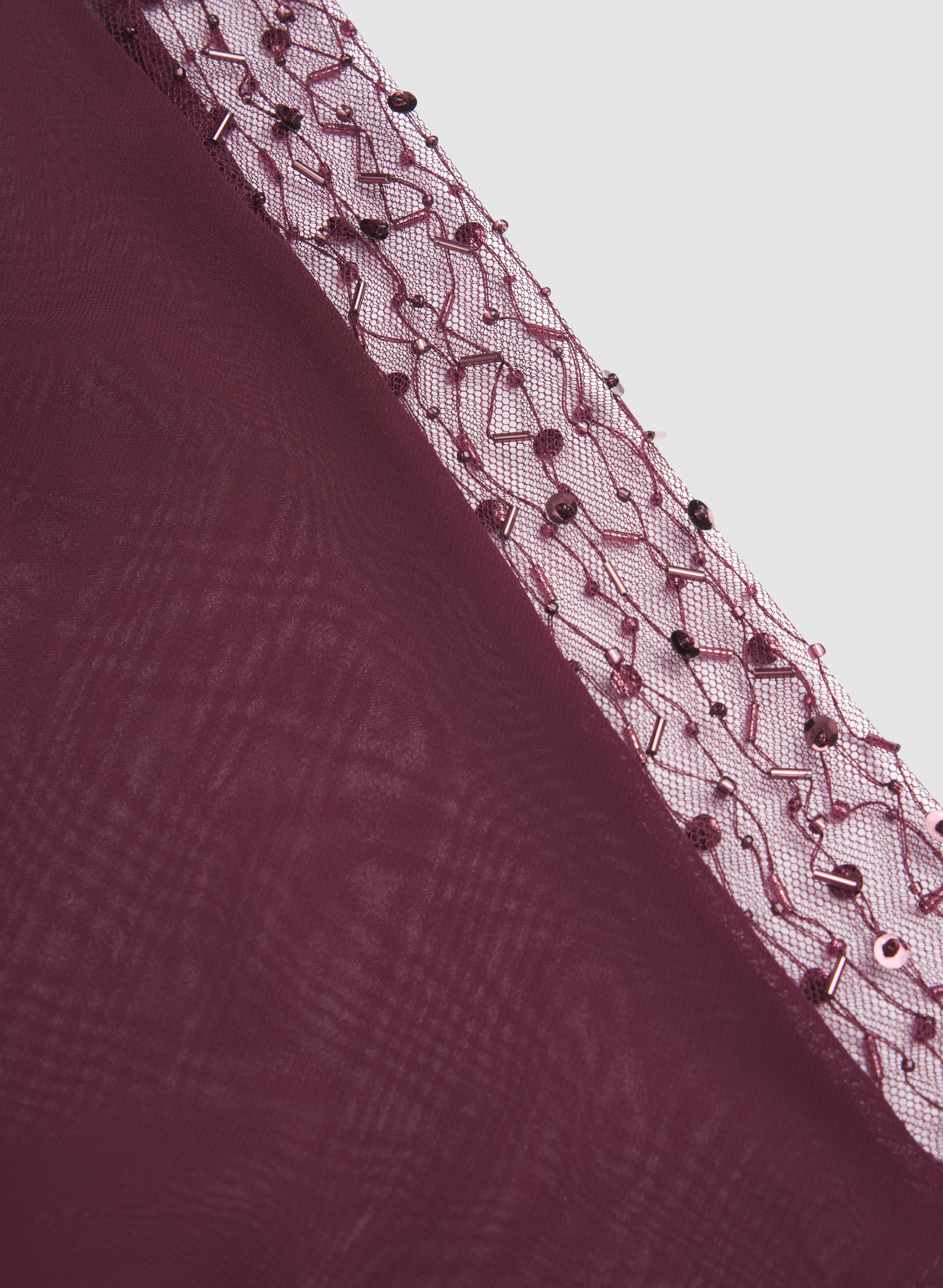 Chiffon Poncho & Jersey Dress