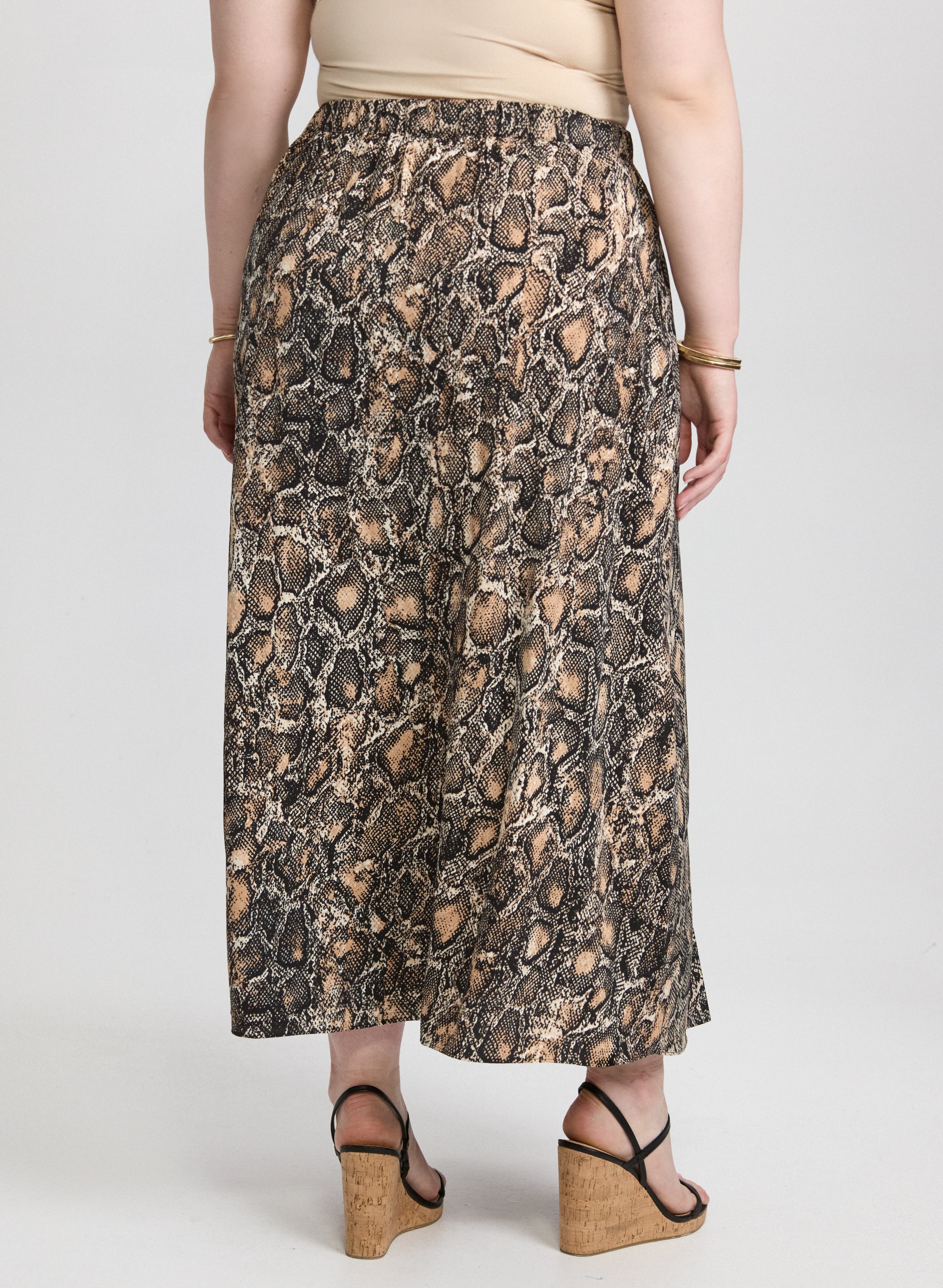 Animal Print Maxi Skirt