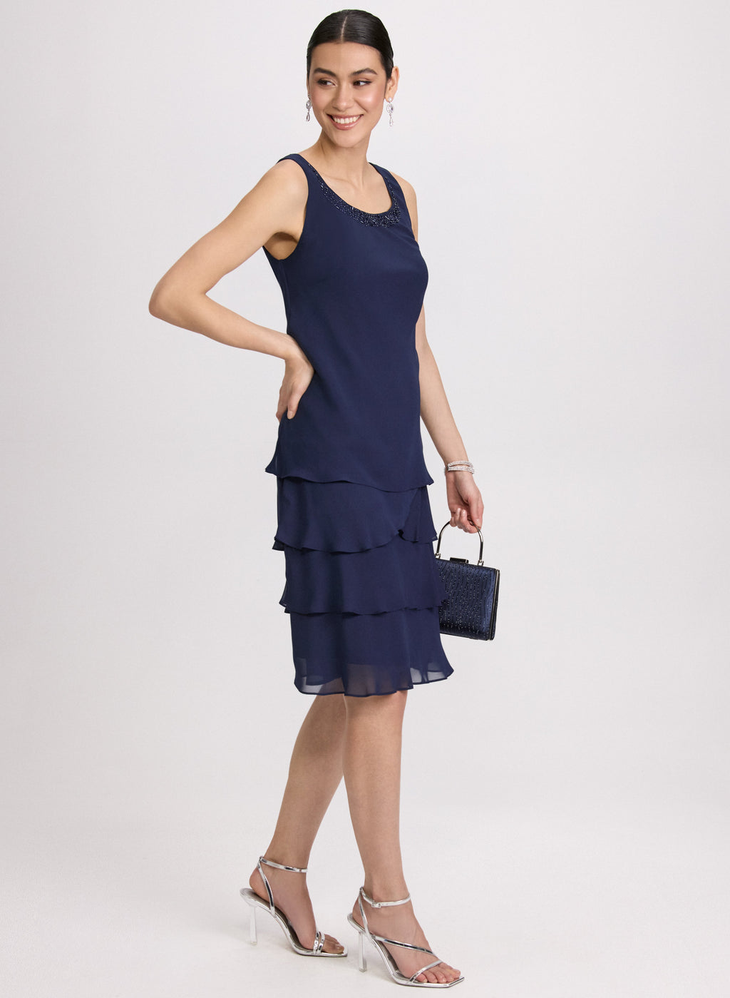 Chiffon Dress & Jacket Set