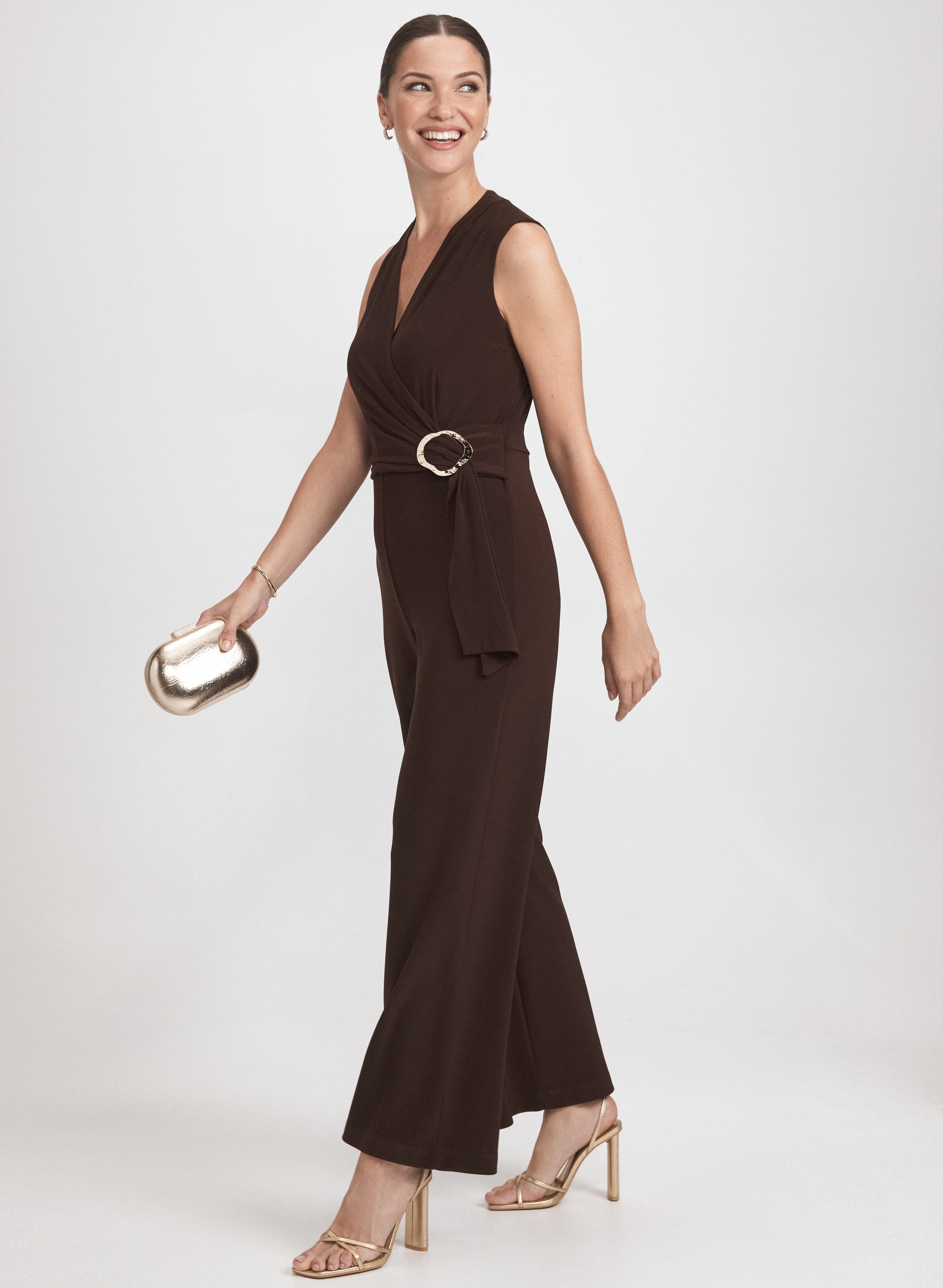 Cross-Over Bodice Jumpsuit