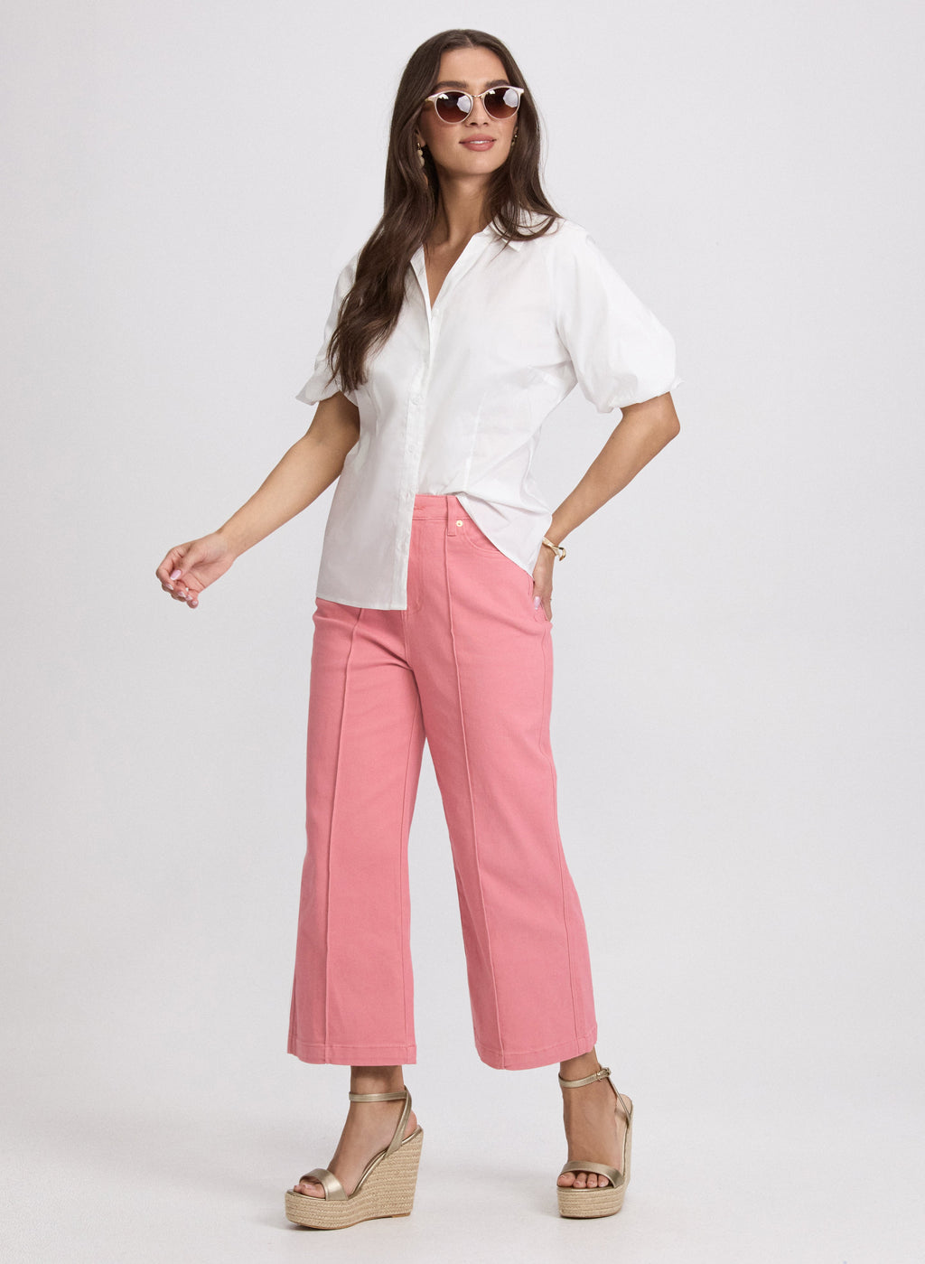 Cropped Flare-Leg Jeans