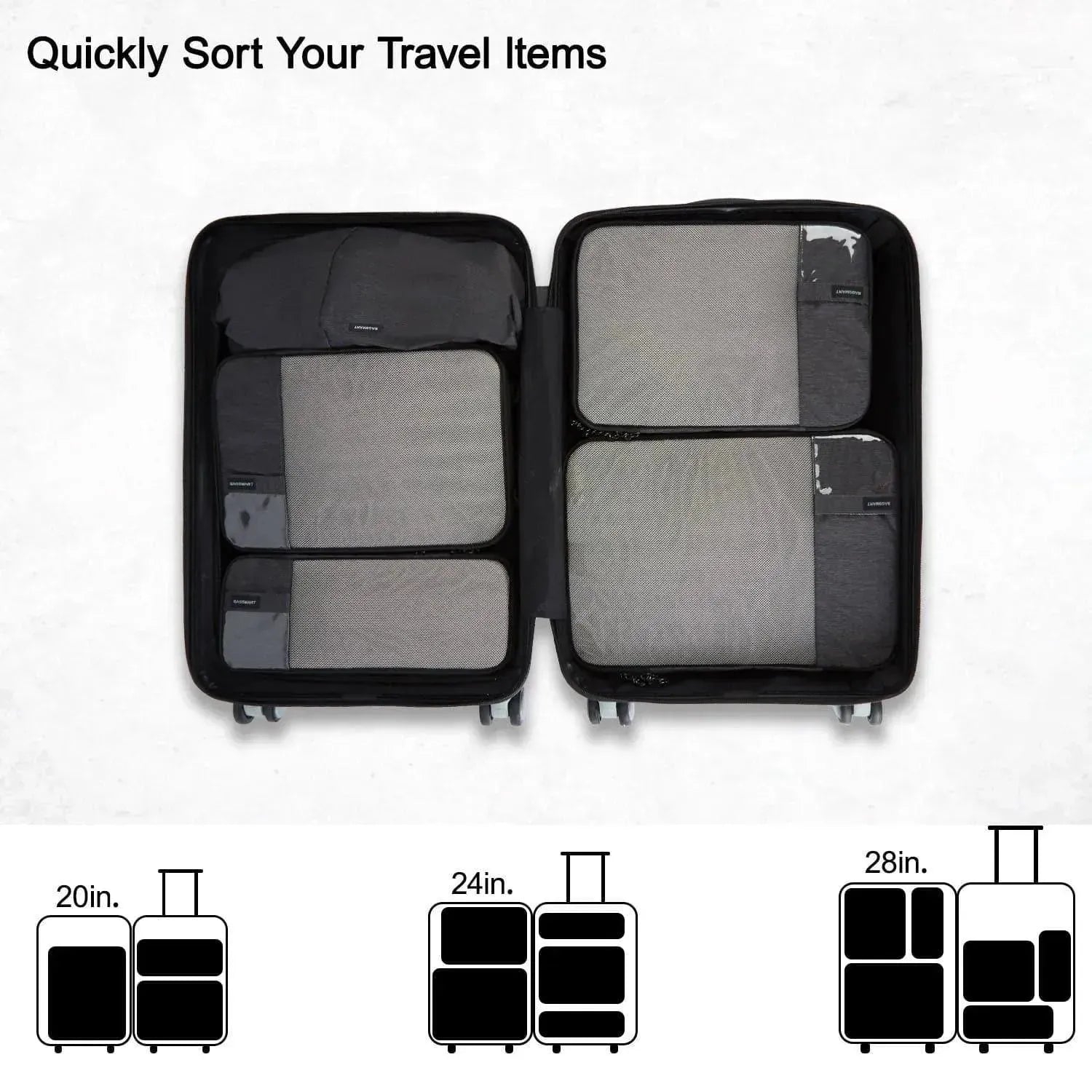 Compression Packing Cubes Part of Faro Travel Set