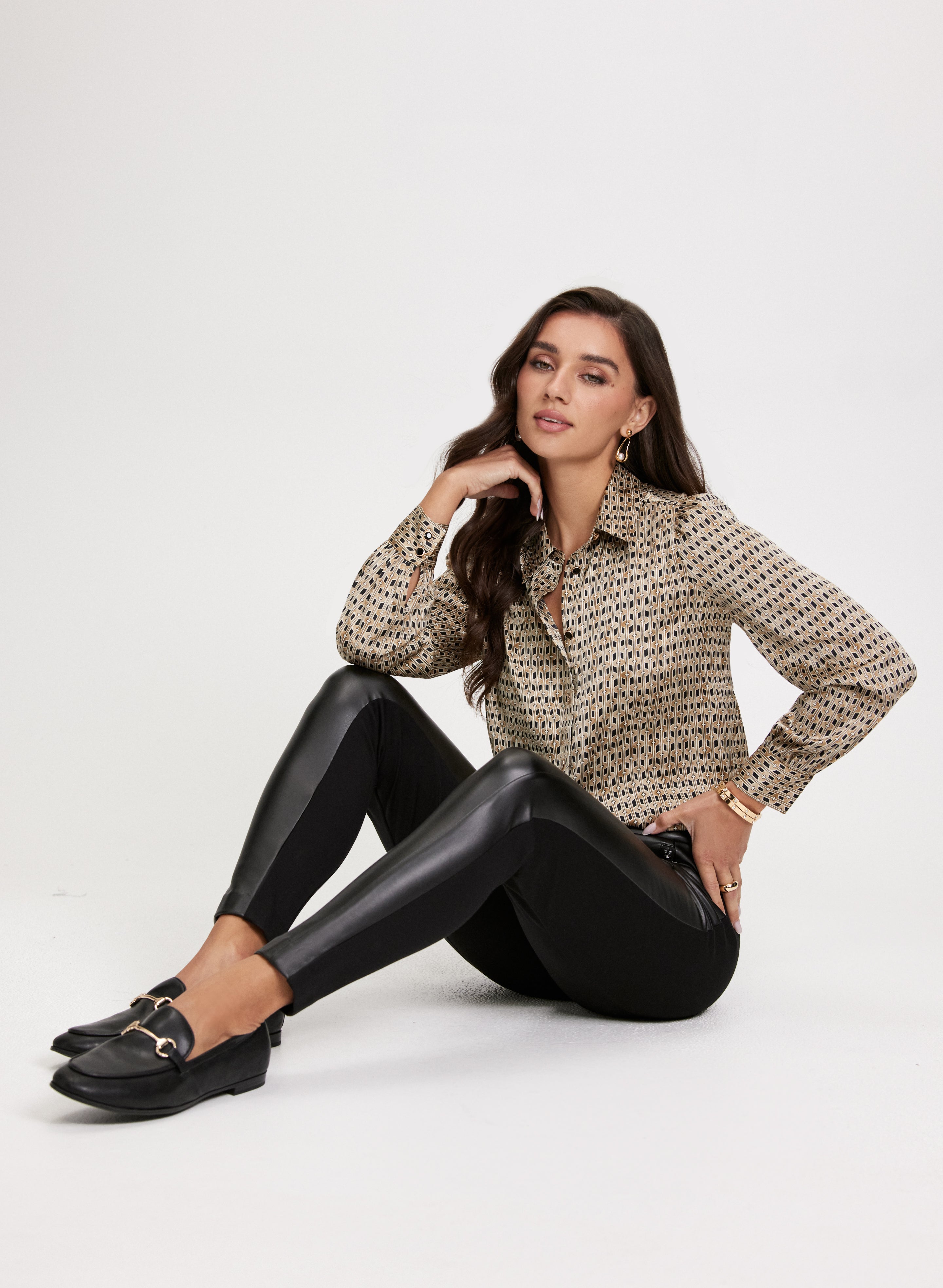 Chloe Vegan Leather Leggings