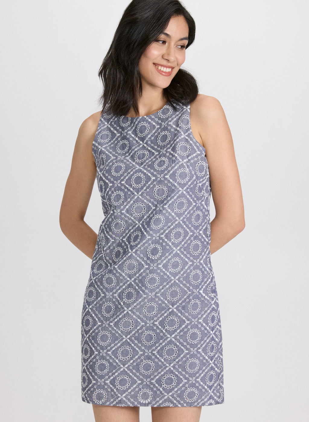 Cotton Eyelet Embroidered Dress