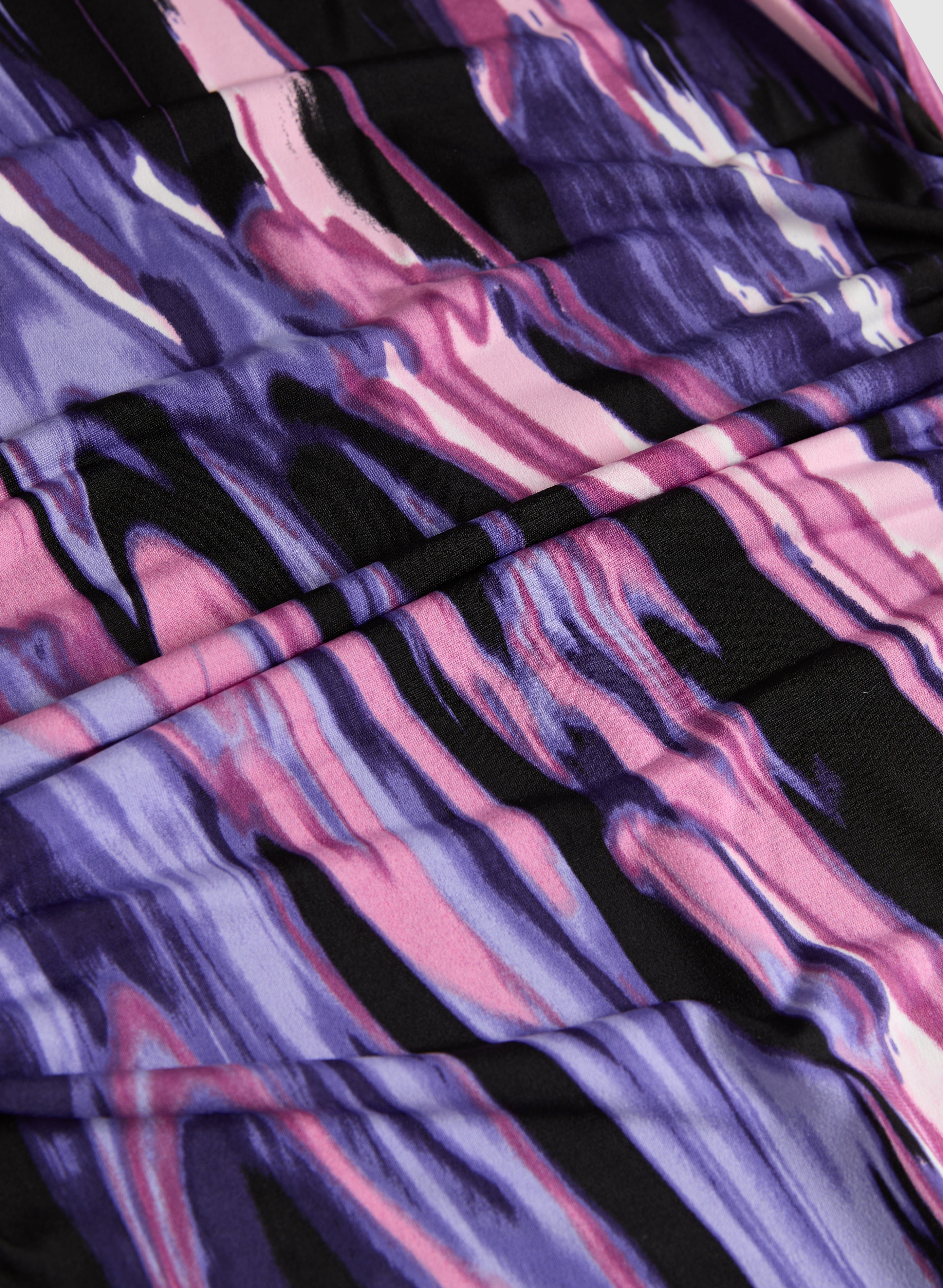 Brush Paint Print Dress