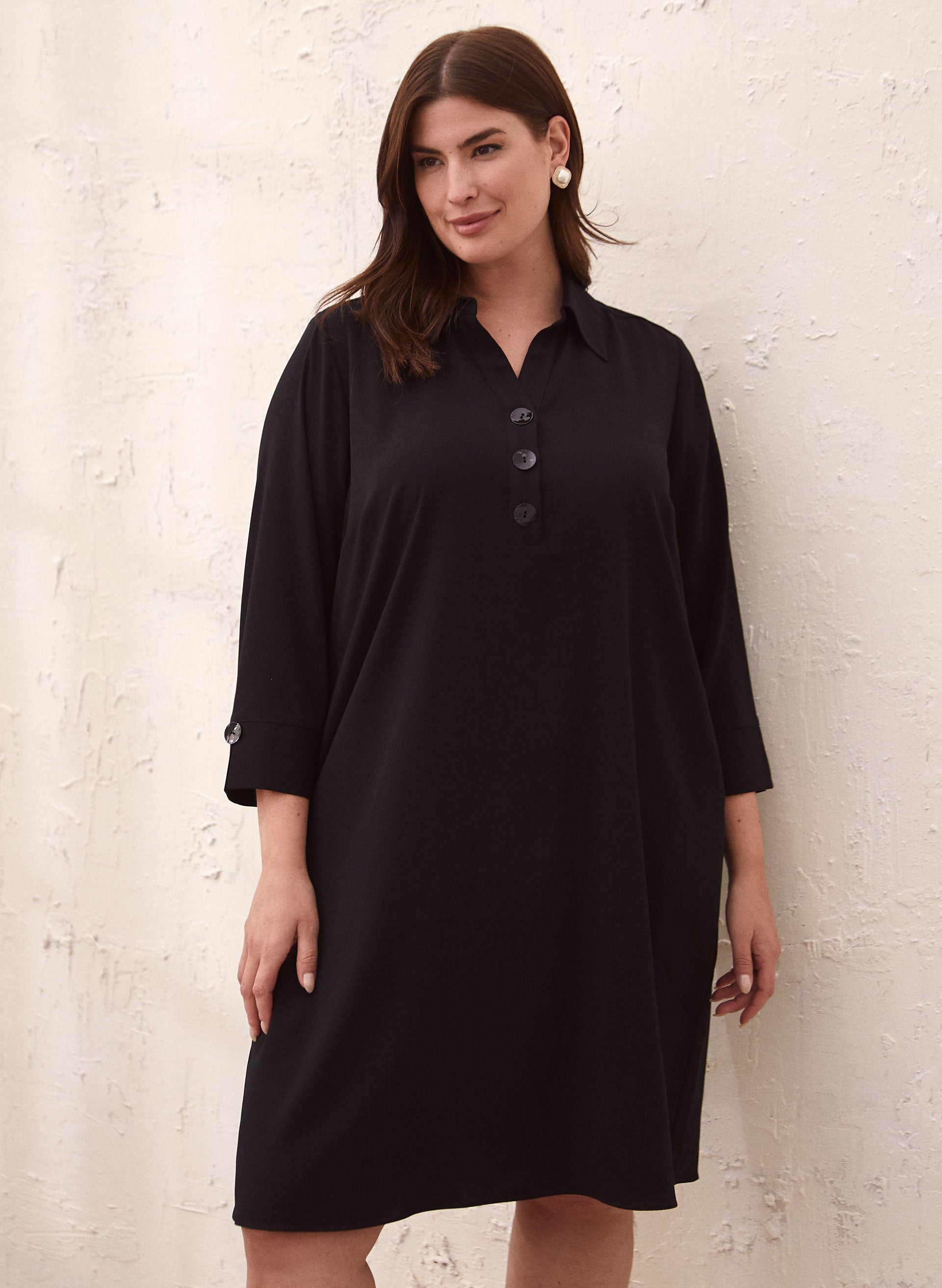 3/4 Sleeve A-Line Dress