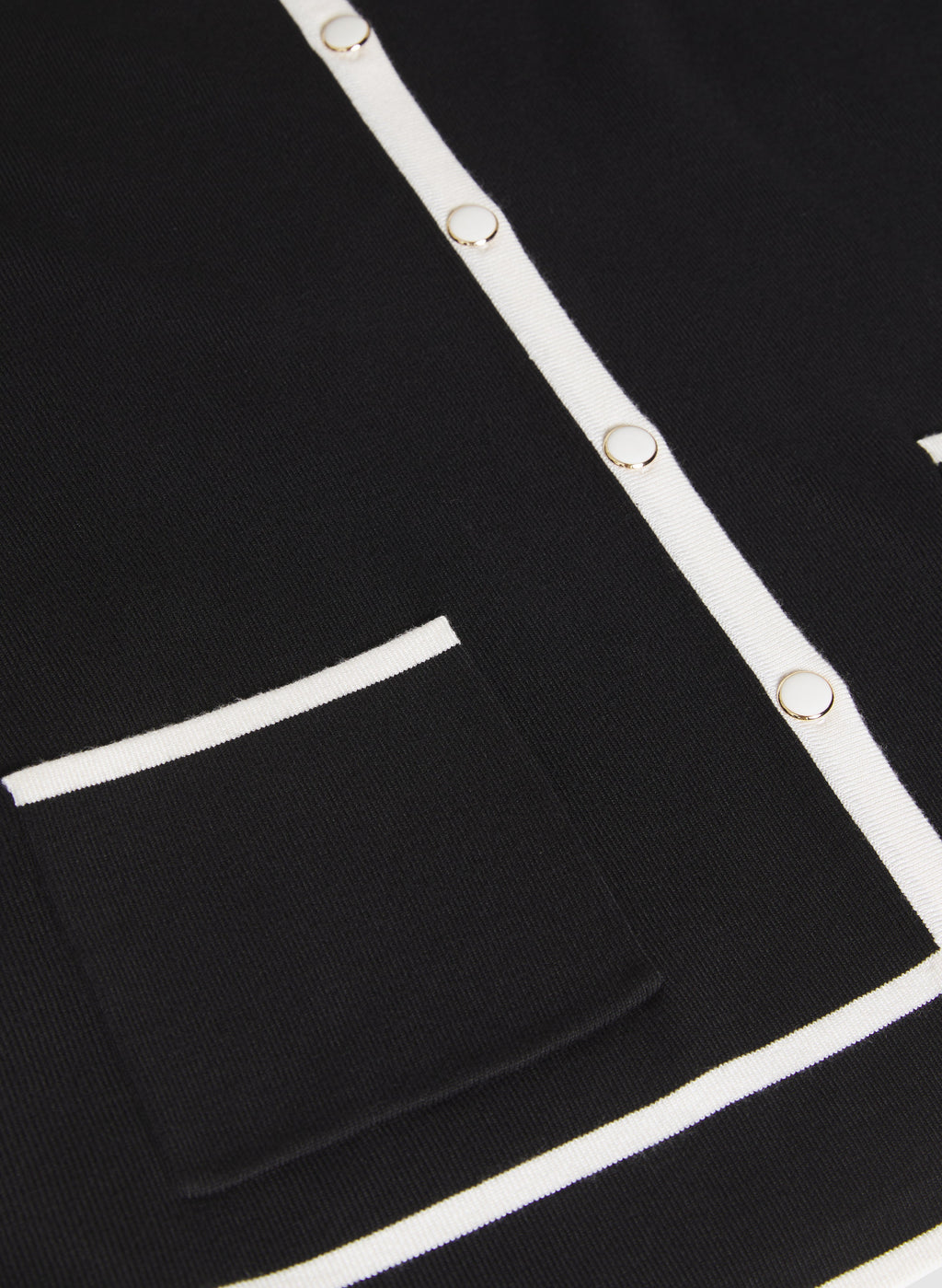 Contrast Knit Polo Top