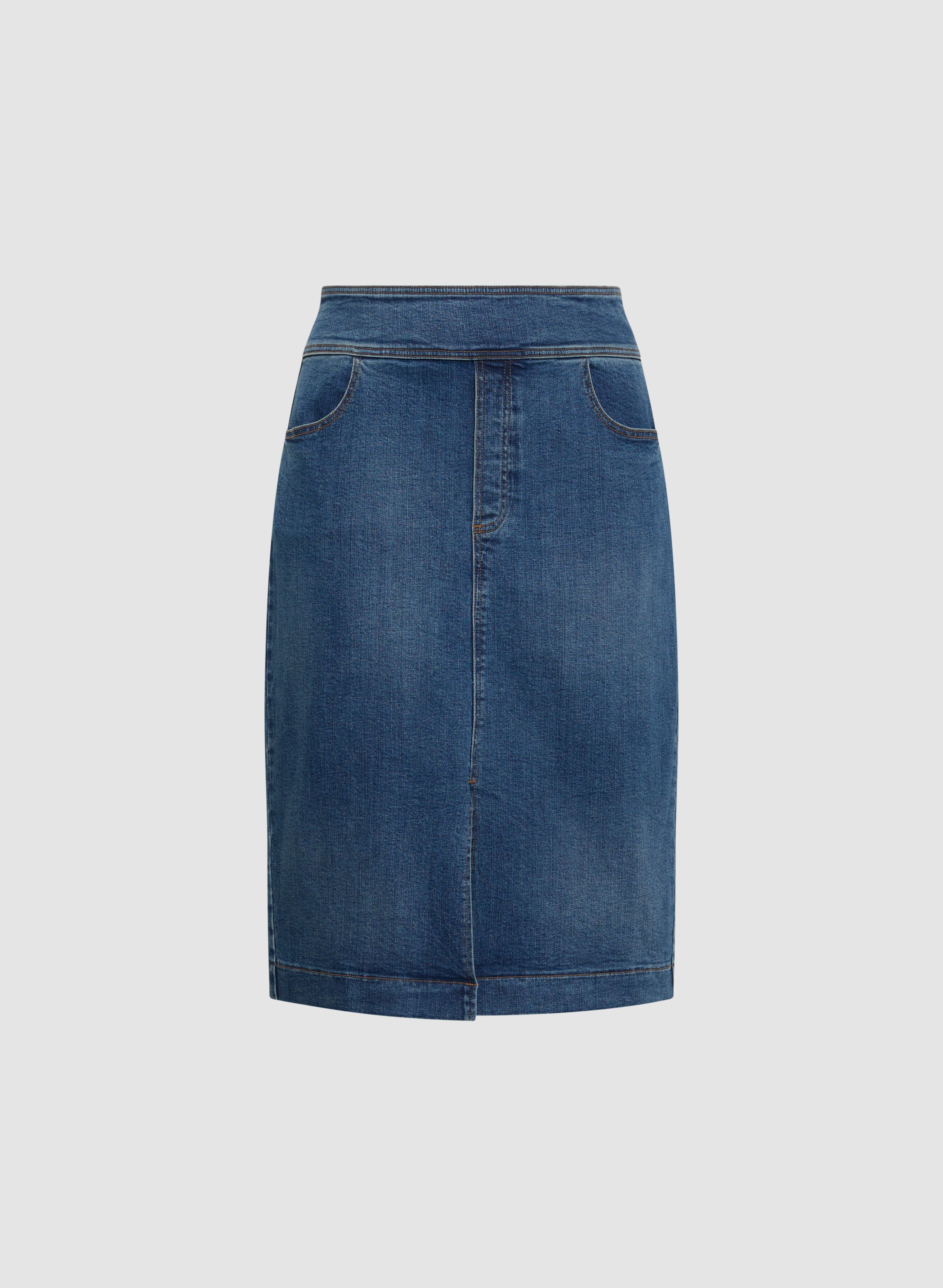 Denim Pencil Skirt