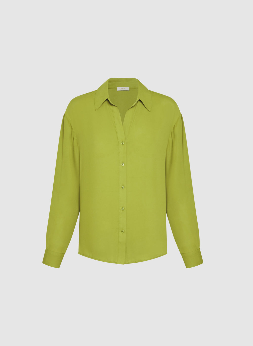 Crepe Button-Down Blouse