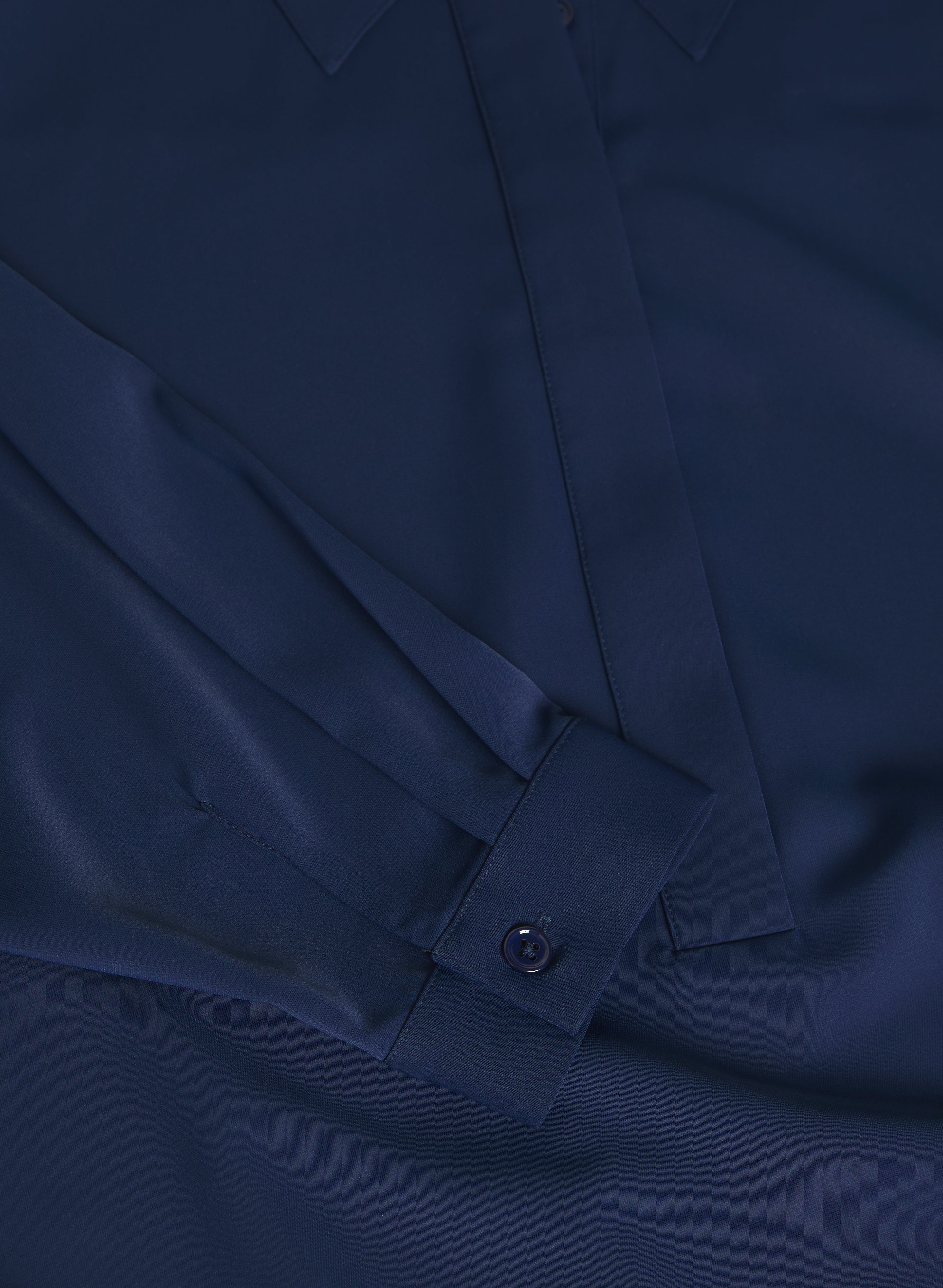 Asymmetric High-Low Hem Blouse