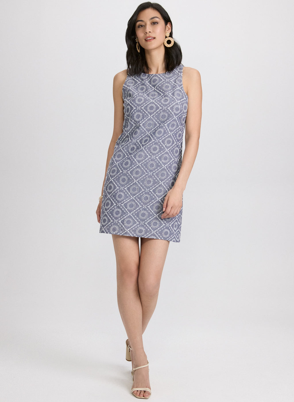 Cotton Eyelet Embroidered Dress