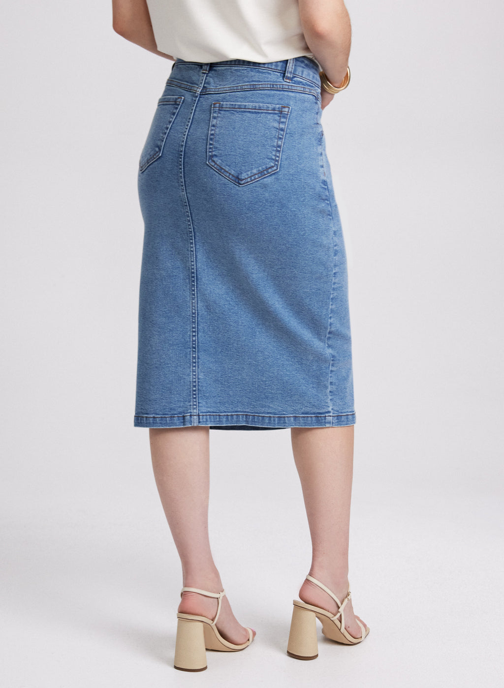 Denim Midi Skirt