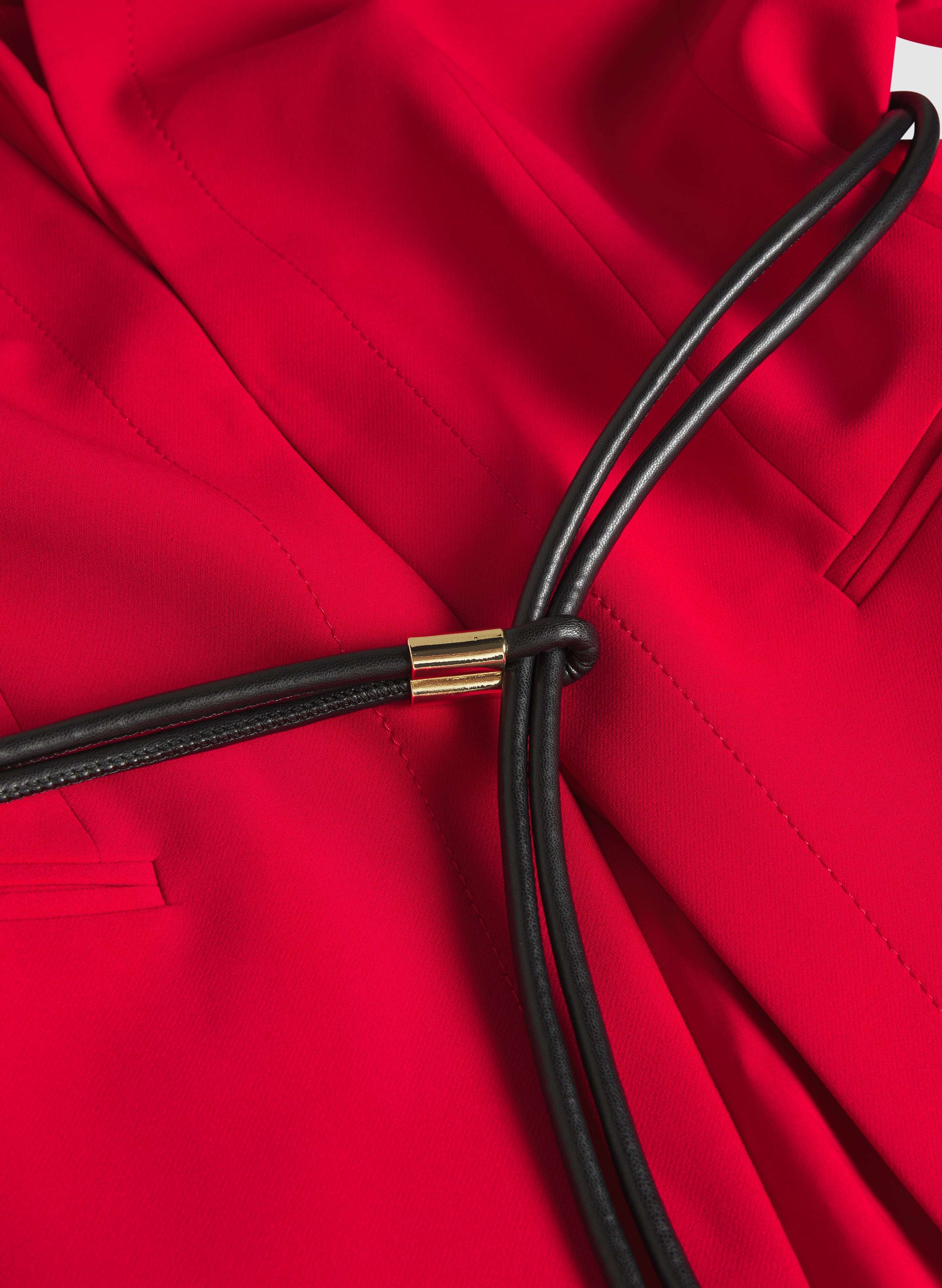 Belted Longline Blazer