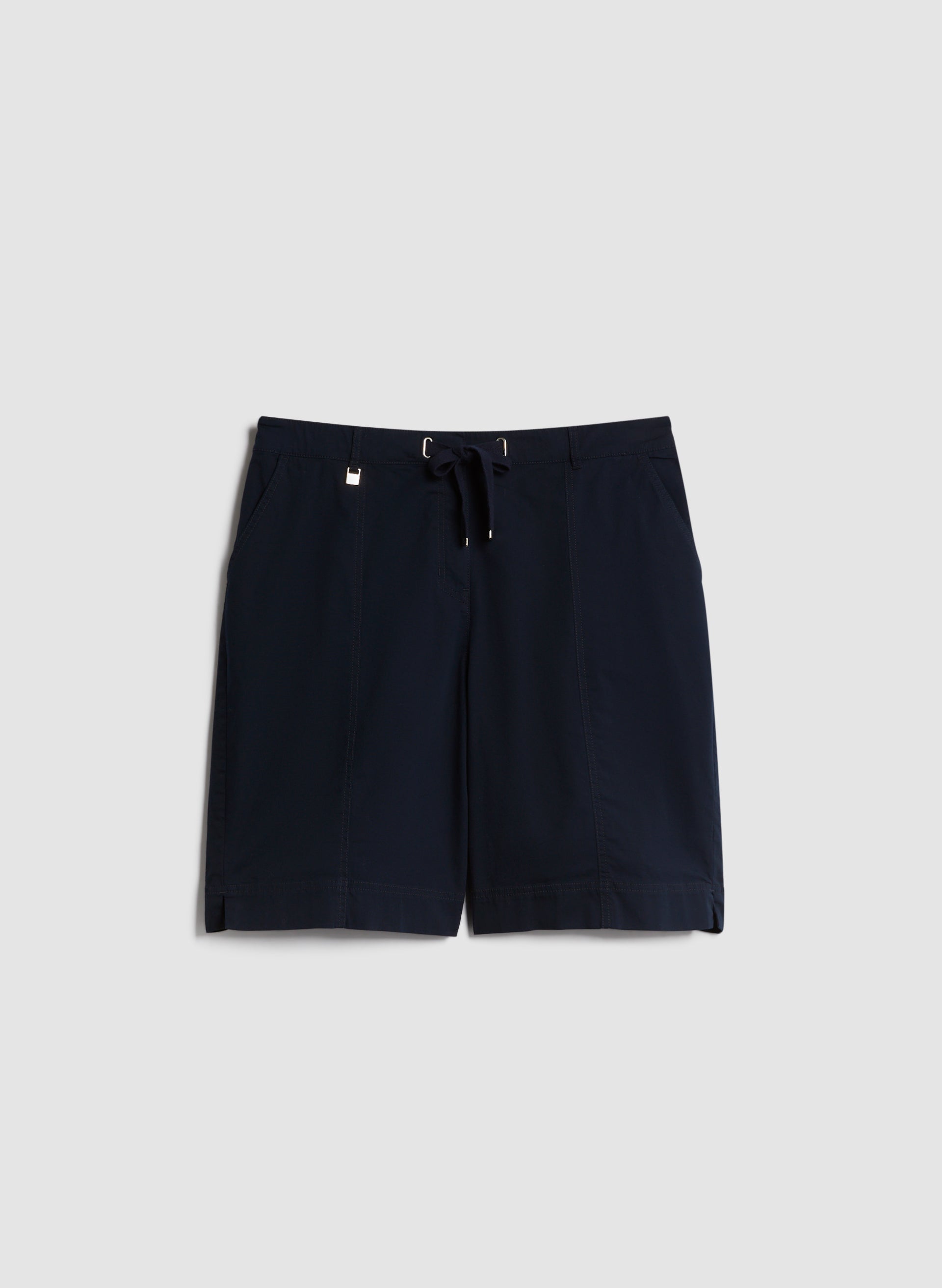 Cotton-Blend Drawstring Shorts