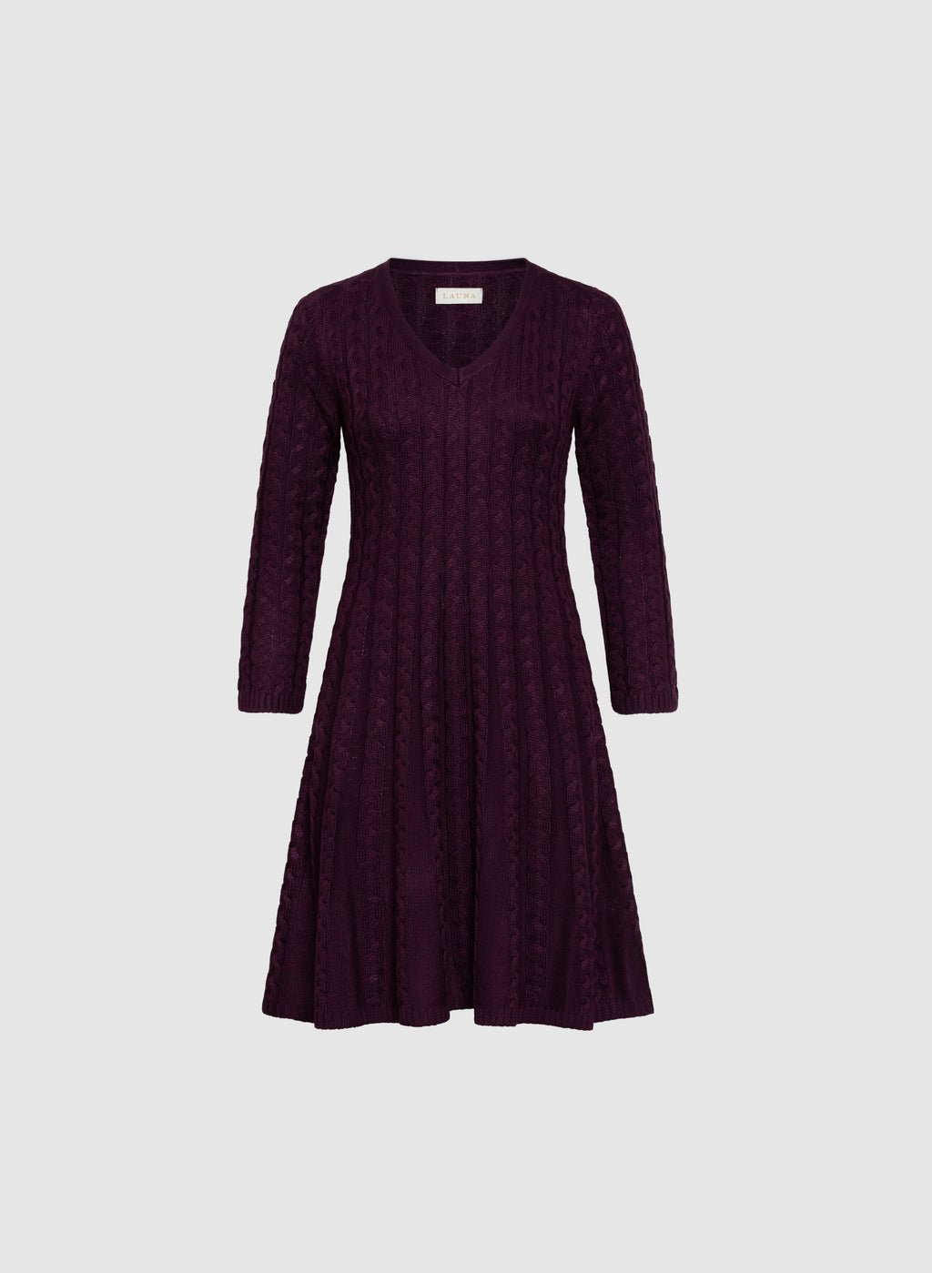 Cable Knit Sweater Dress